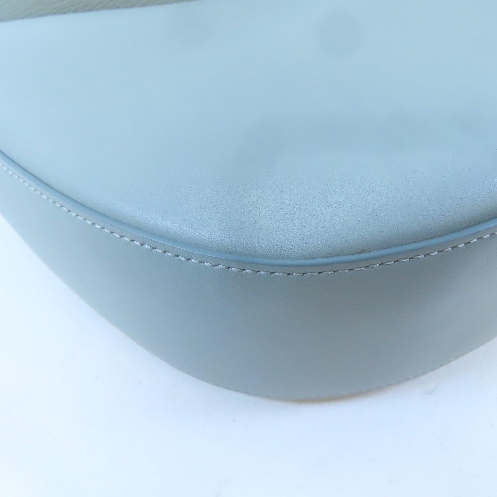 LOEWE GHW Luna Bag Shoulder Handbag Calfskin Leather Gray