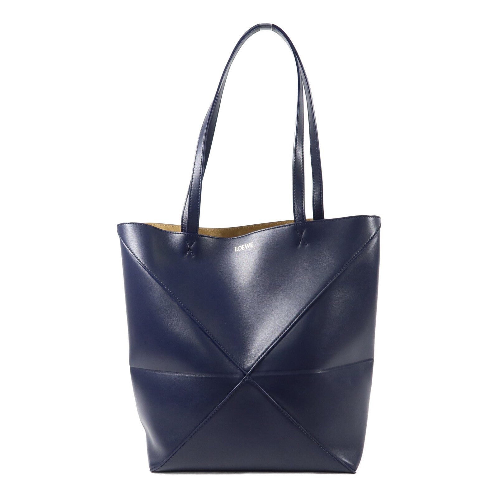 LOEWE 牛皮皮革Puzzle Fold Medium手挽袋