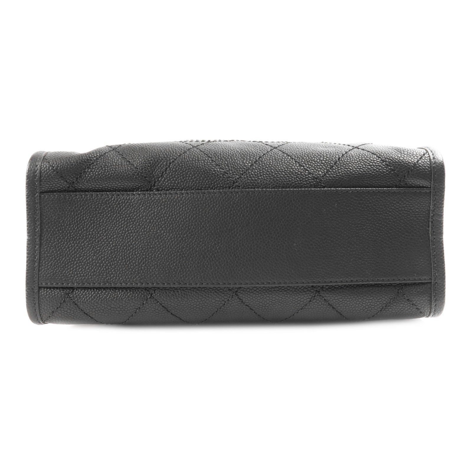 CHANEL 牛皮皮革Shoulder Bag銀扣手挽肩背兩用袋