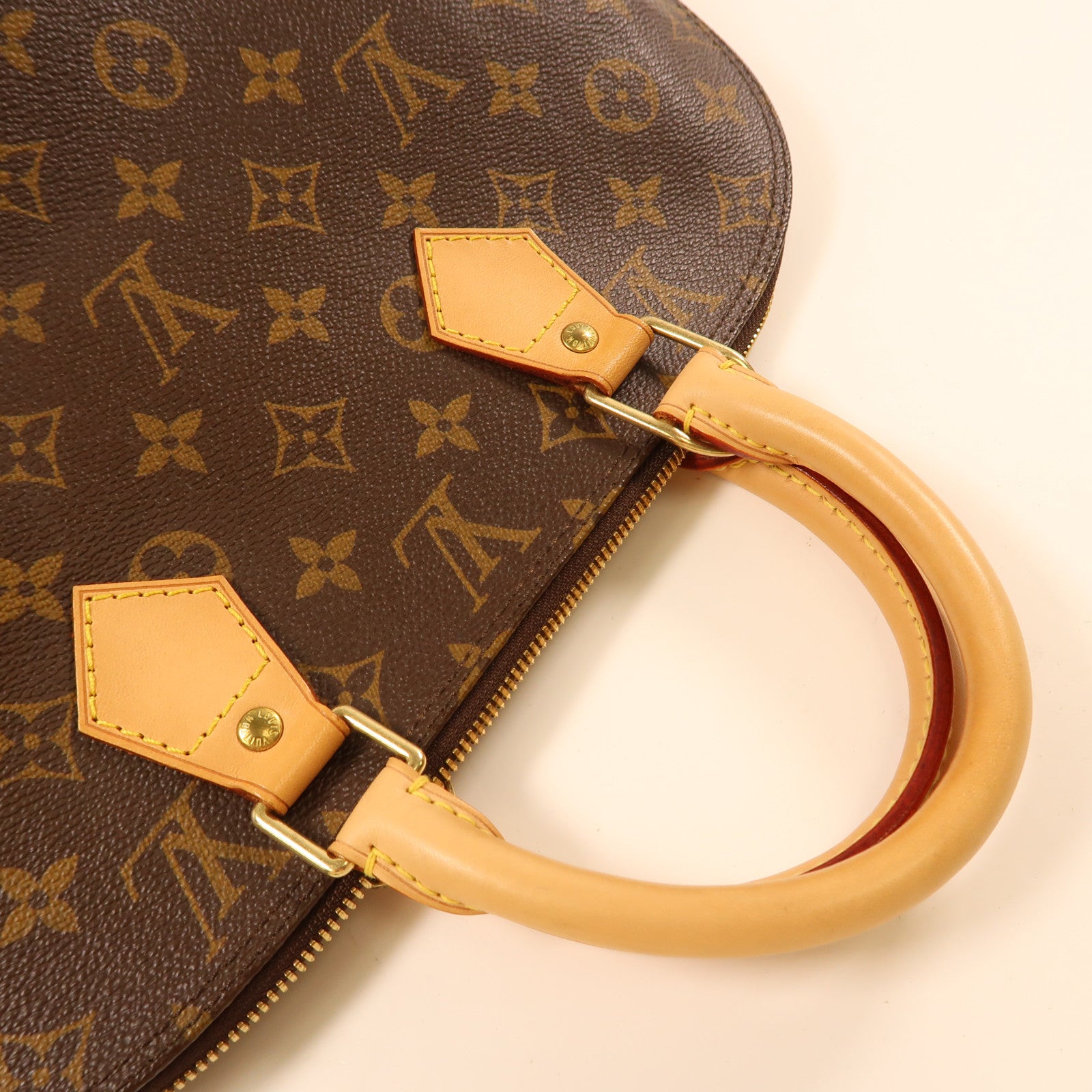 LOUIS VUITTON Monogram Alma PM金扣手挽袋啡色