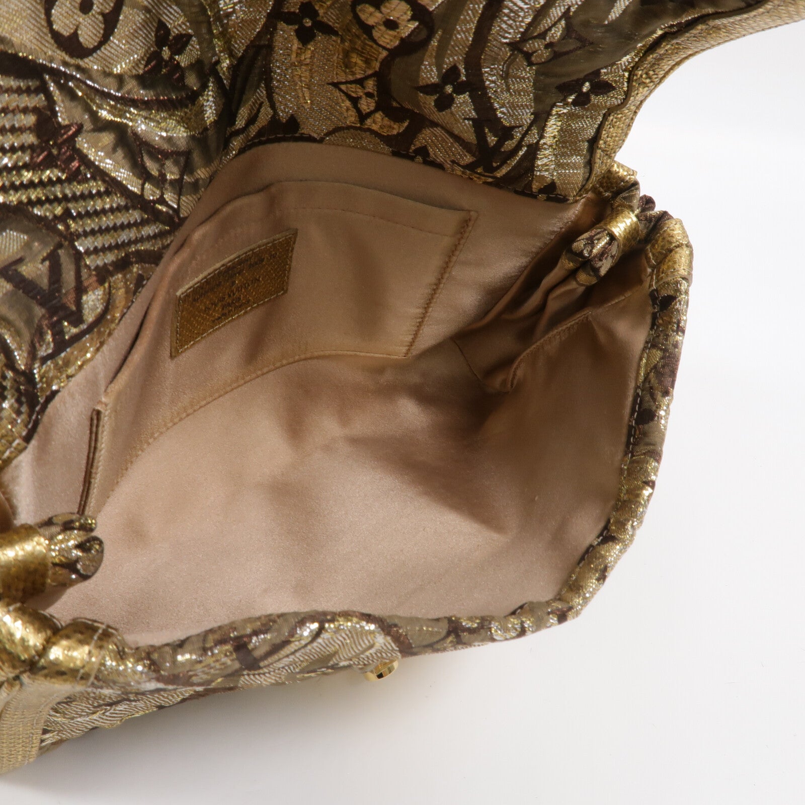 LOUIS VUITTON Metallic Monogram Brocade Thalie Clutch手拿包