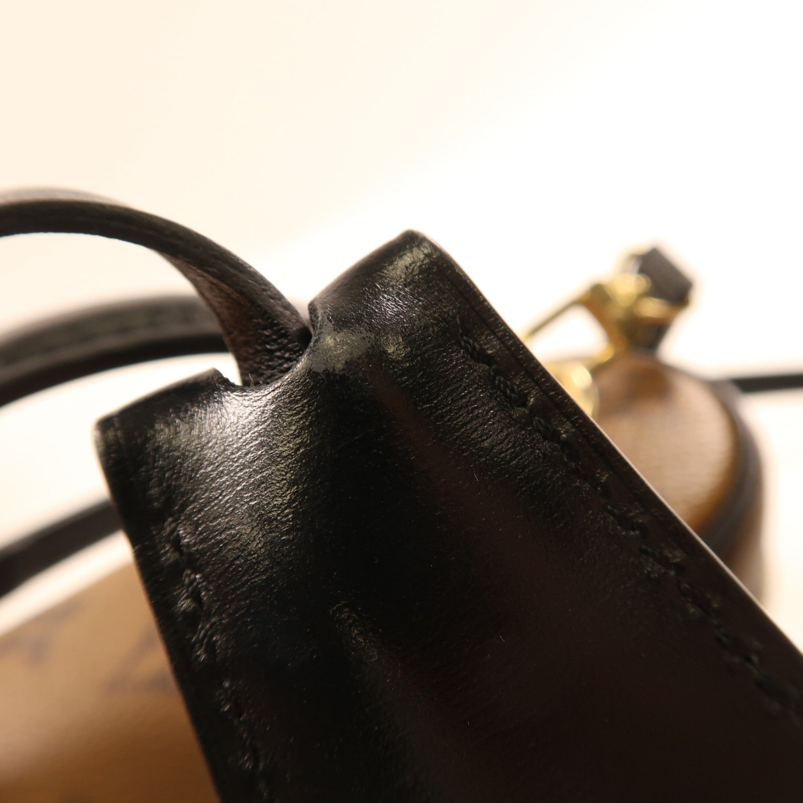 LOUIS VUITTON Monogram Reverse Vanity PM金扣手挽肩背兩用袋啡色