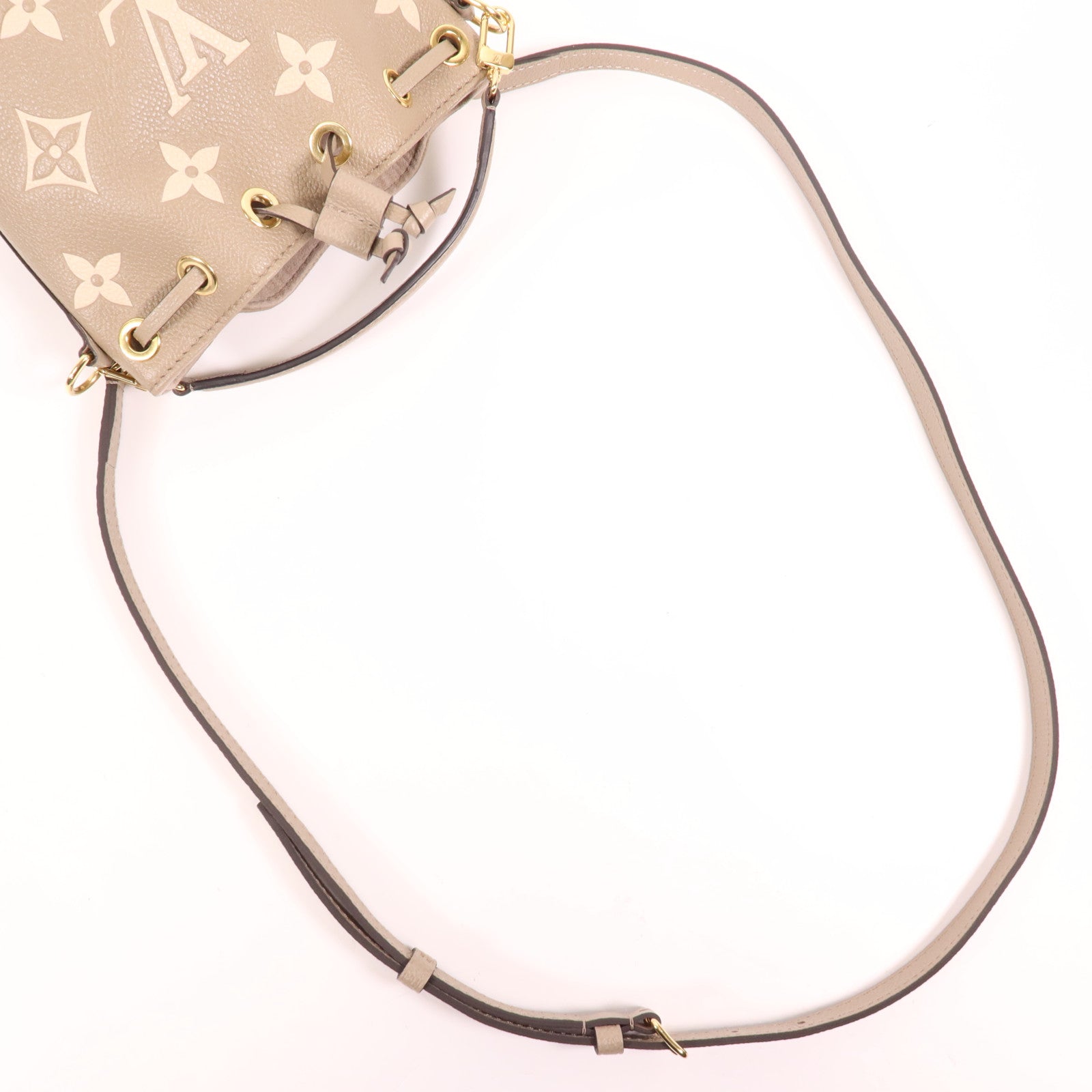 LOUIS VUITTON Monogram Empreinte Nano Noe金扣手挽肩背兩用袋
