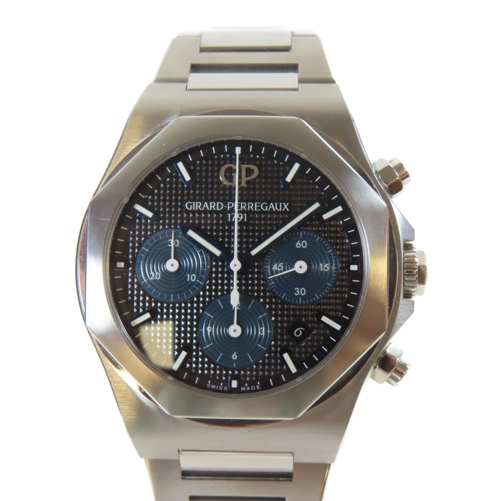 GIRARD-PERREGAUX Laureato不鏽鋼手錶黑色