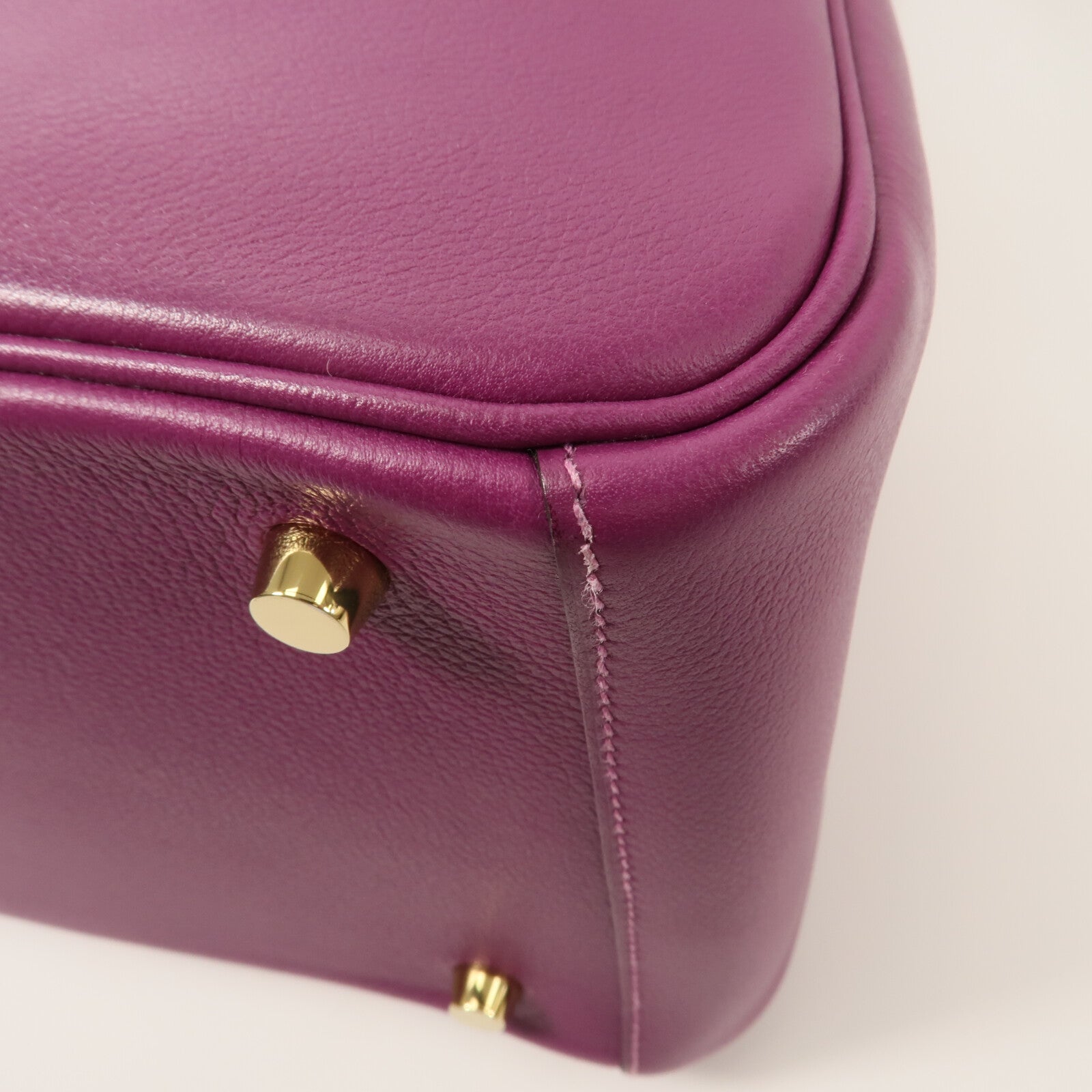 HERMES Evercolor皮革Lindy 30手挽肩背兩用袋Anemone