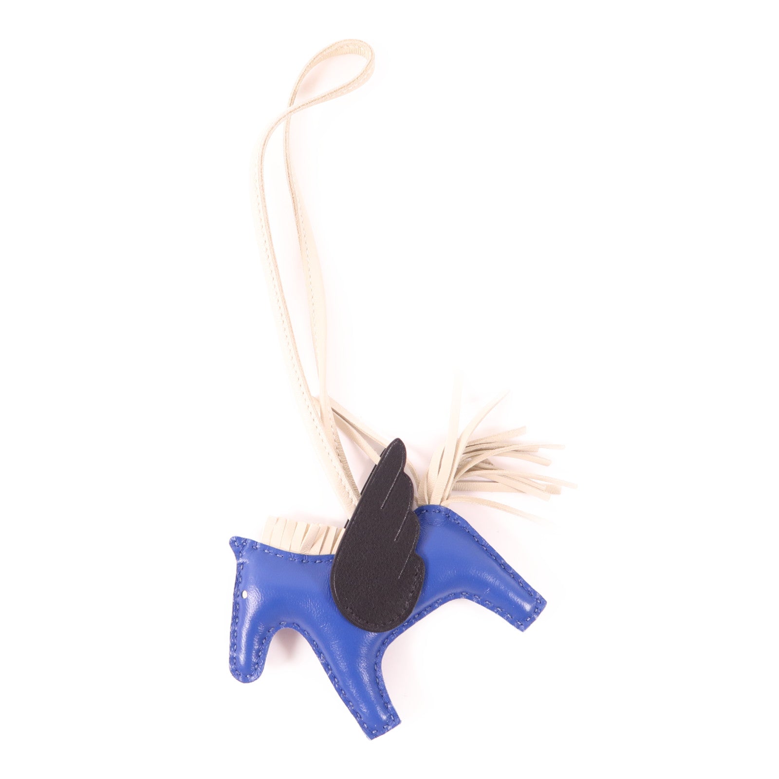 HERMES 【激減優惠】Swift皮革Rodeo Pegase PM掛飾71 Bleu France