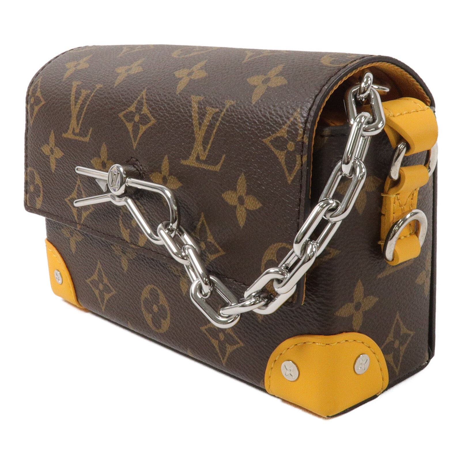 LOUIS VUITTON Monogram Macassar Steamer Wearable Wallet肩背袋