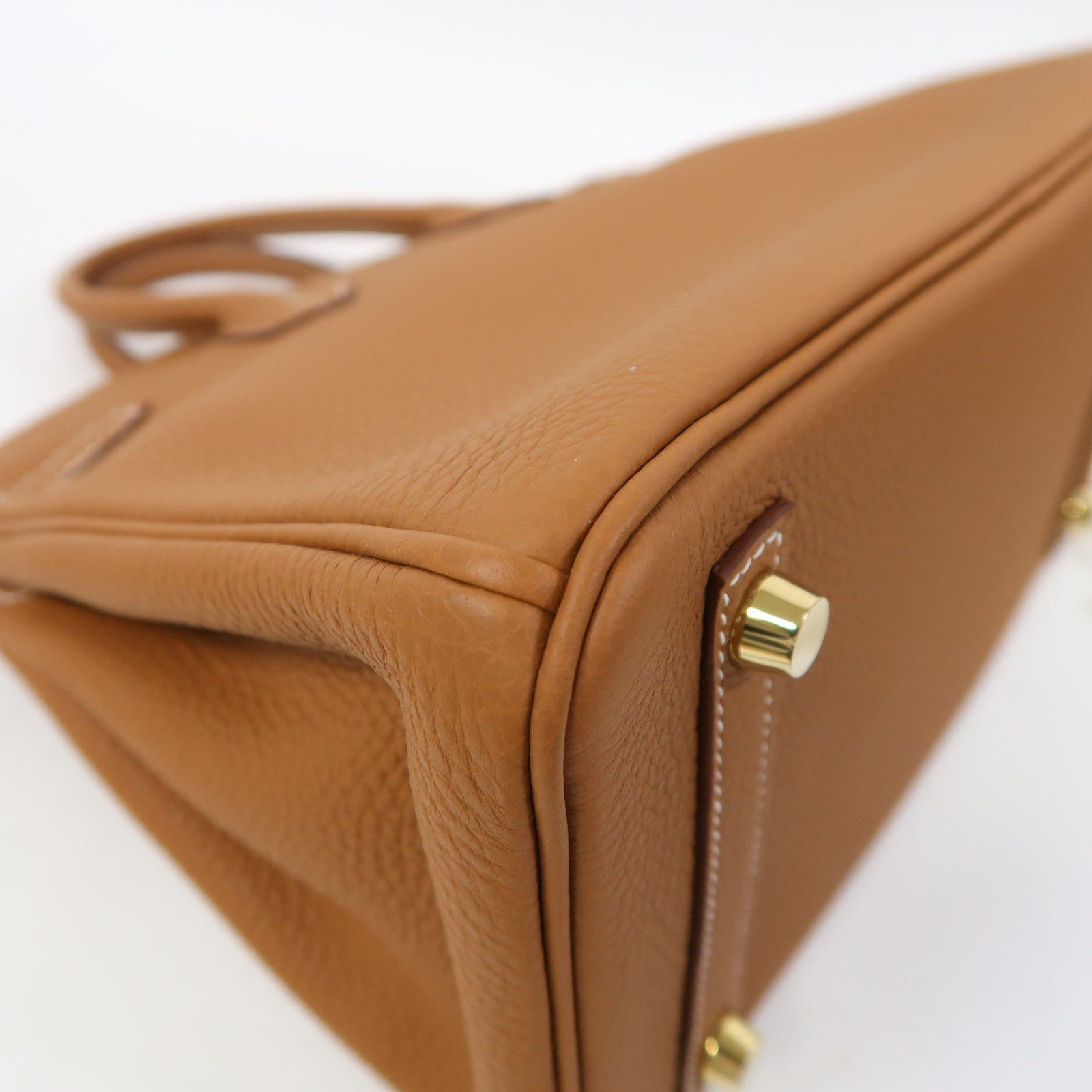 HERMES Togo皮革Birkin 25金扣手挽袋經典駝色