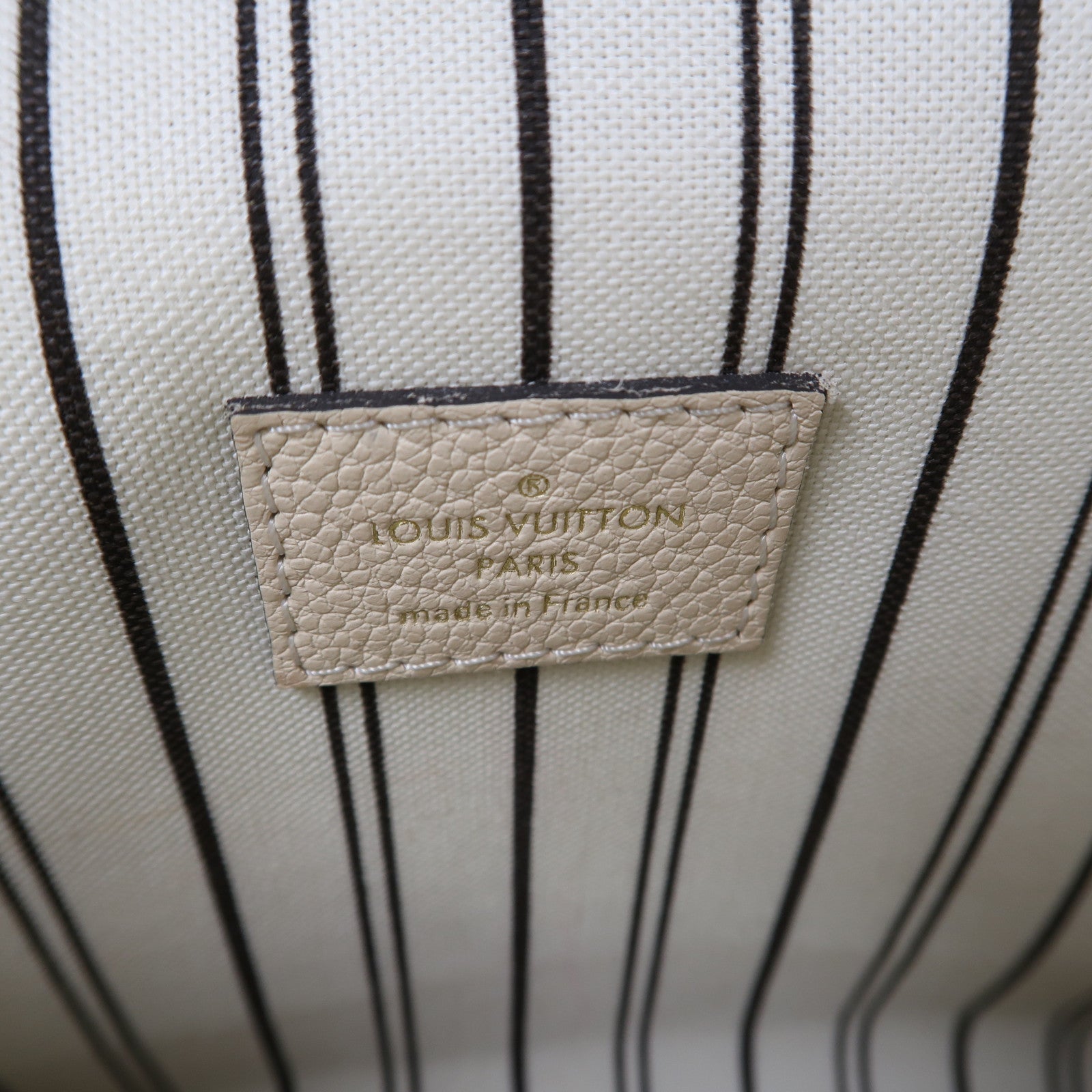 LOUIS VUITTON 【激減優惠】Monogram Empreinte Pochette Metis金扣手挽肩背兩用袋米色