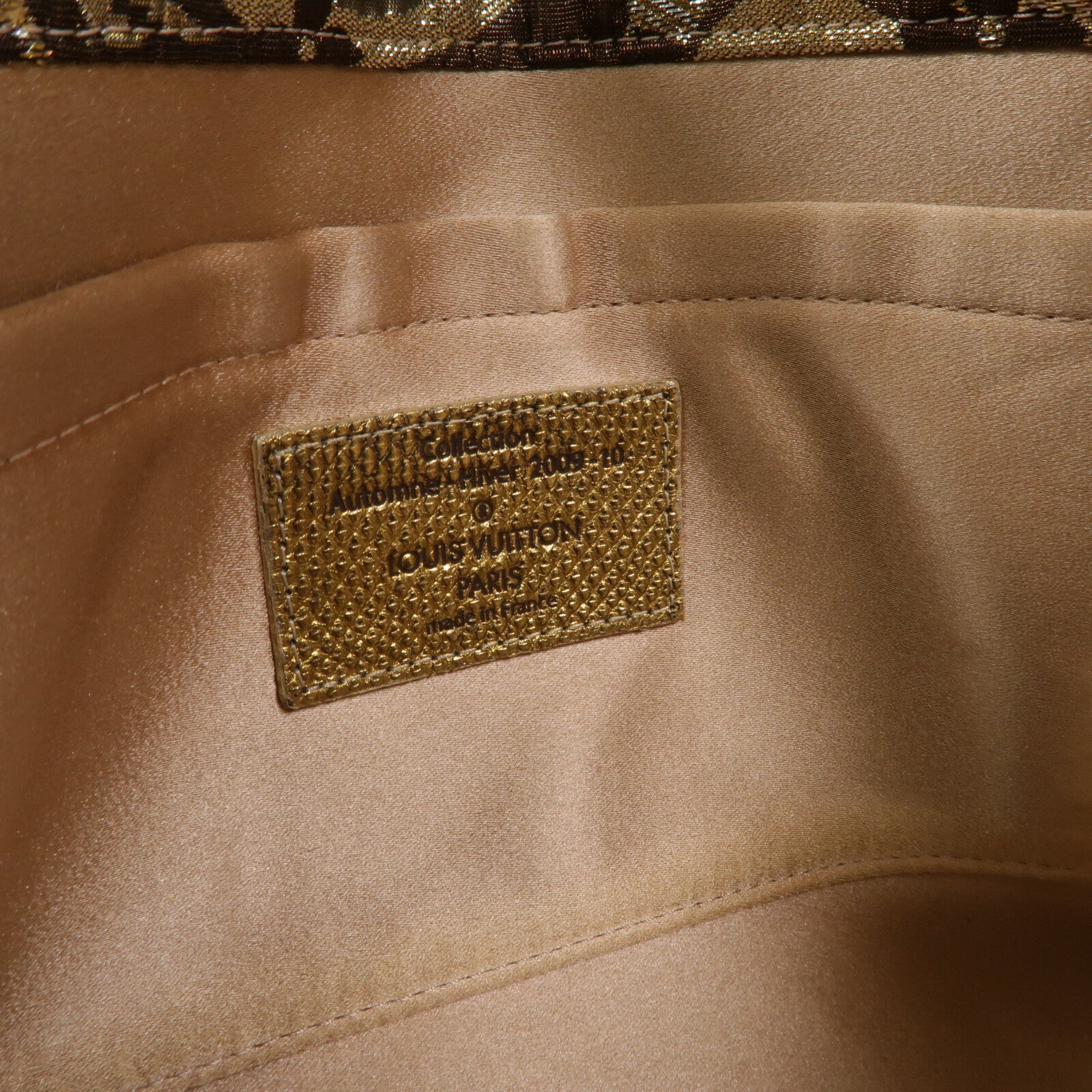 LOUIS VUITTON Metallic Monogram Brocade Thalie Clutch手拿包