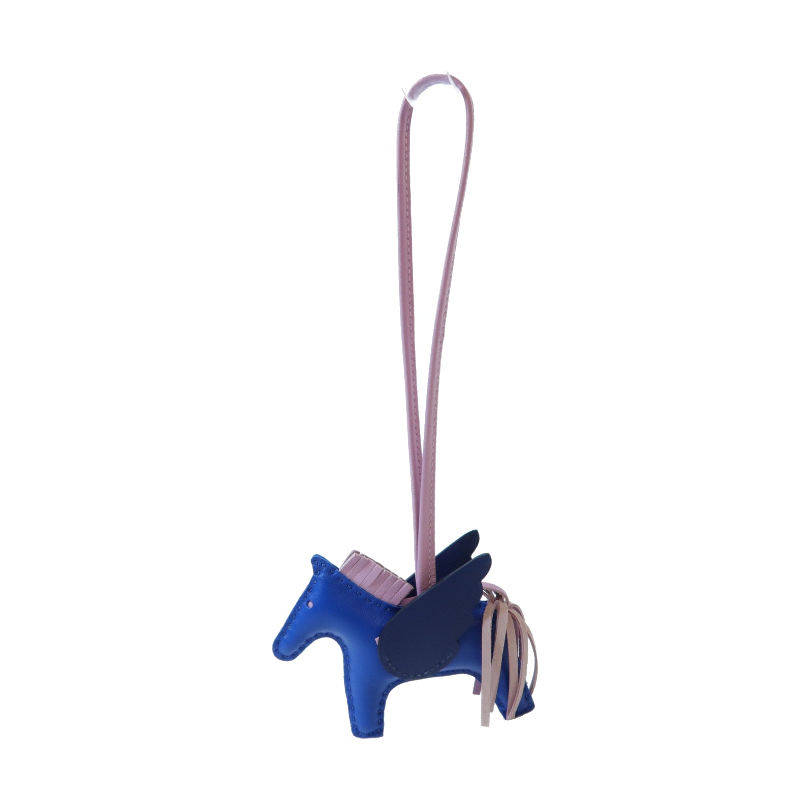 HERMES Swift皮革Rodeo Pegase PM掛飾法國藍色/錦葵紫色/藍寶石色