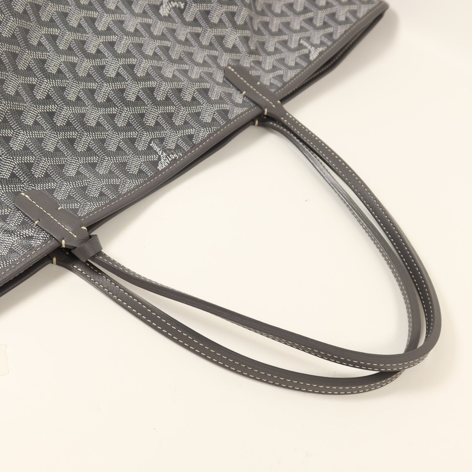 GOYARD 塗層帆布/牛皮皮革Anjou GM手挽袋