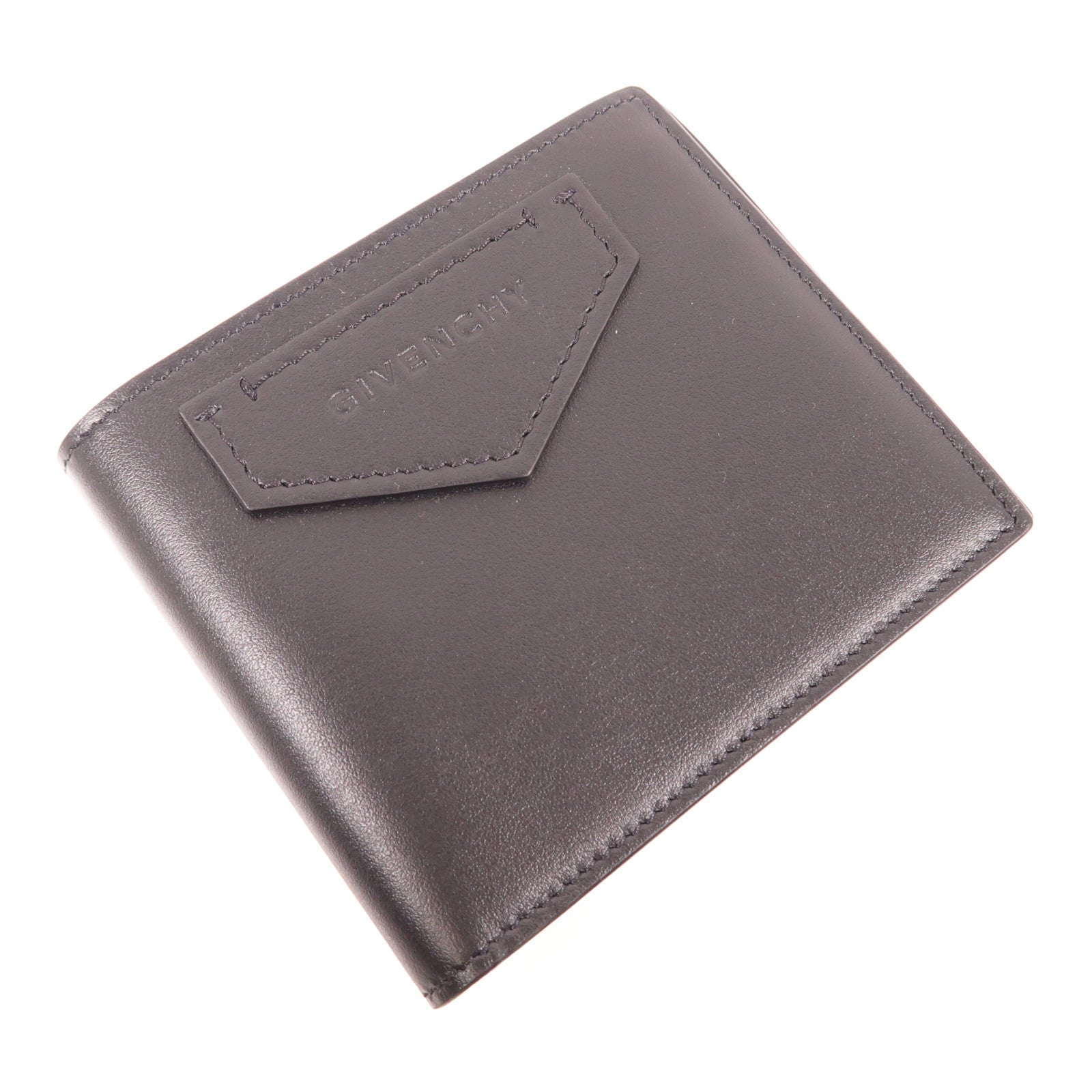 GIVENCHY Bifold Wallet Calfskin Leather Black
