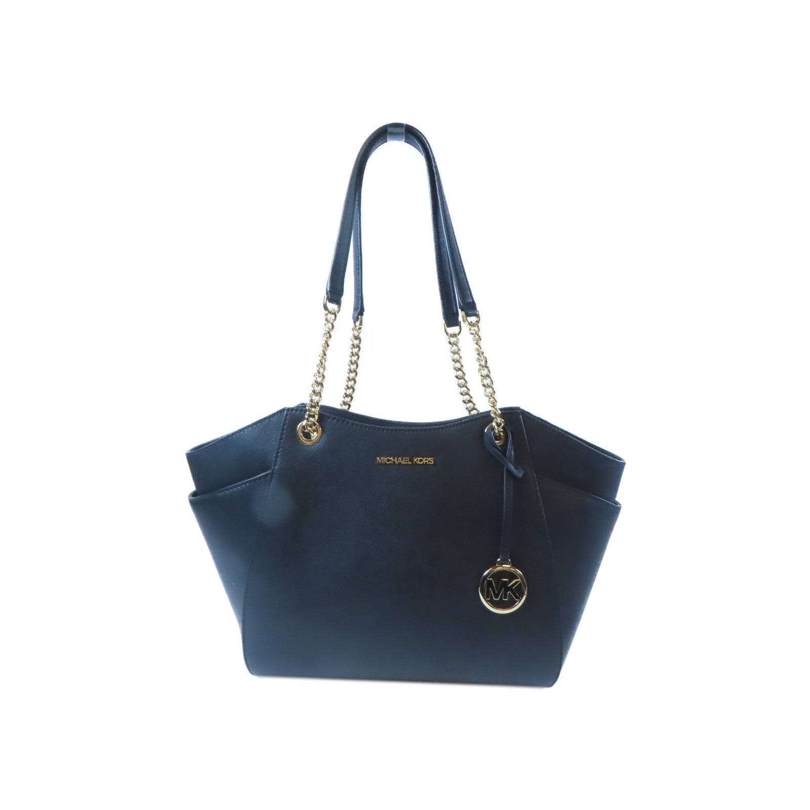 Michael Kors 【激減優惠】牛皮皮革Tote Bag金扣手挽袋黑色