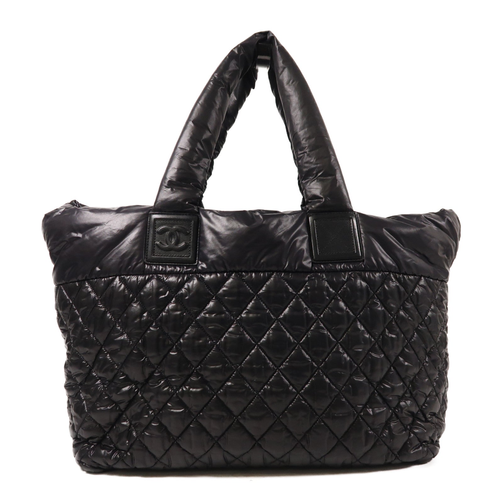 CHANEL 尼龍Coco Cocoon銀扣肩背袋