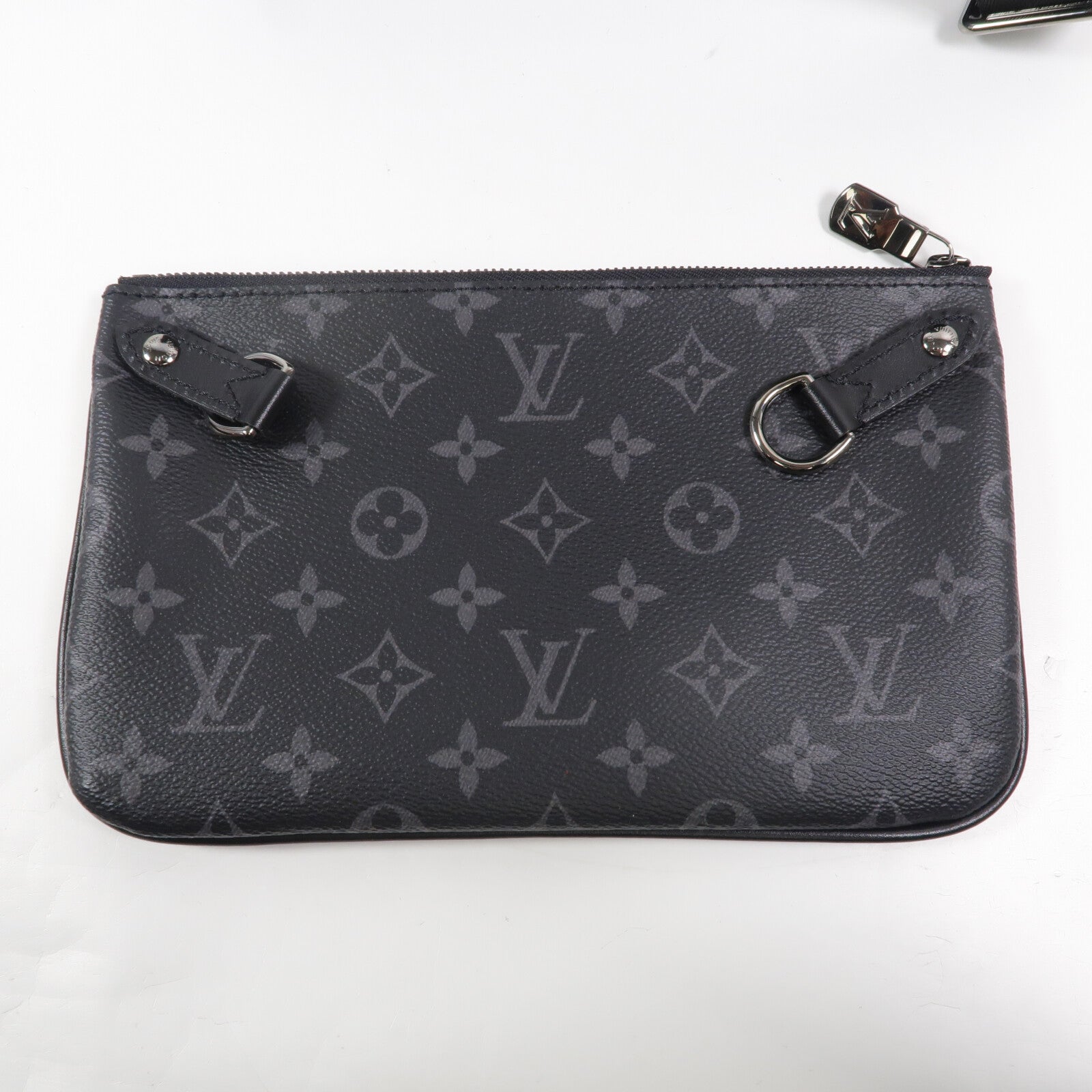 LOUIS VUITTON Monogram Eclipse Reverse Trio Messenger肩背袋