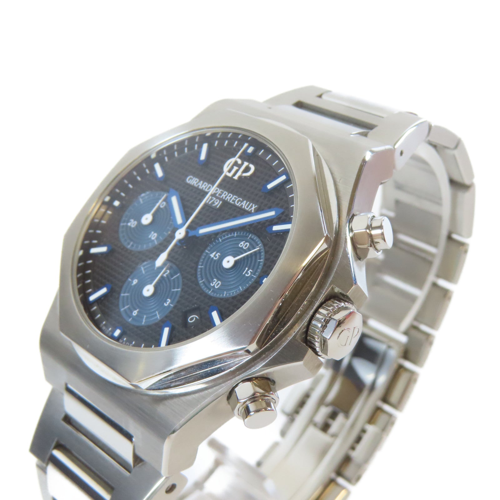 GIRARD-PERREGAUX Laureato不鏽鋼手錶黑色