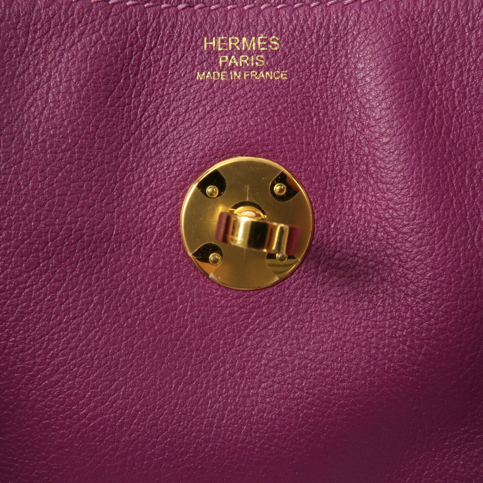 HERMES Evercolor皮革Lindy 30手挽肩背兩用袋Anemone