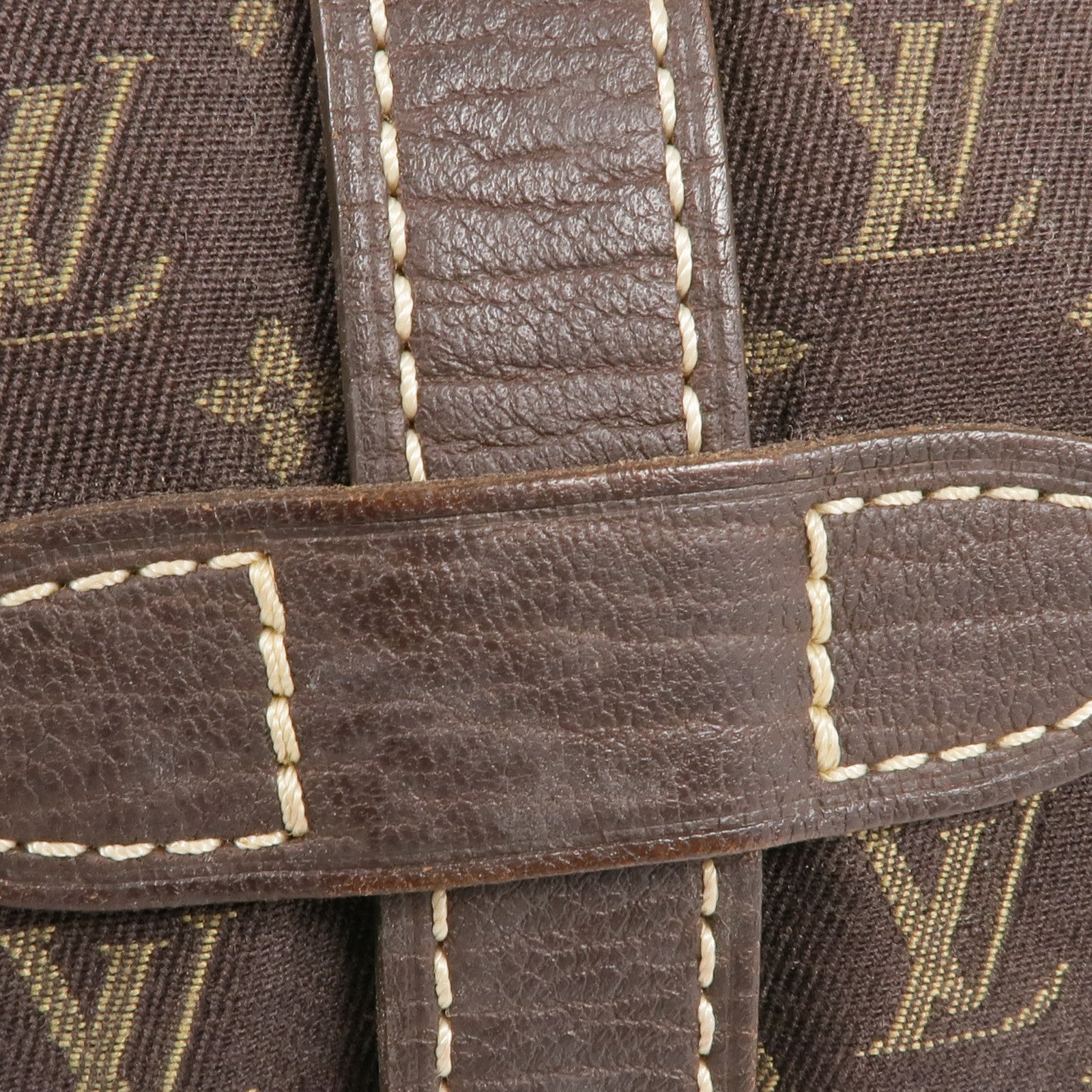 LOUIS VUITTON Monogram Mini Lin Saumur 30金扣肩背袋