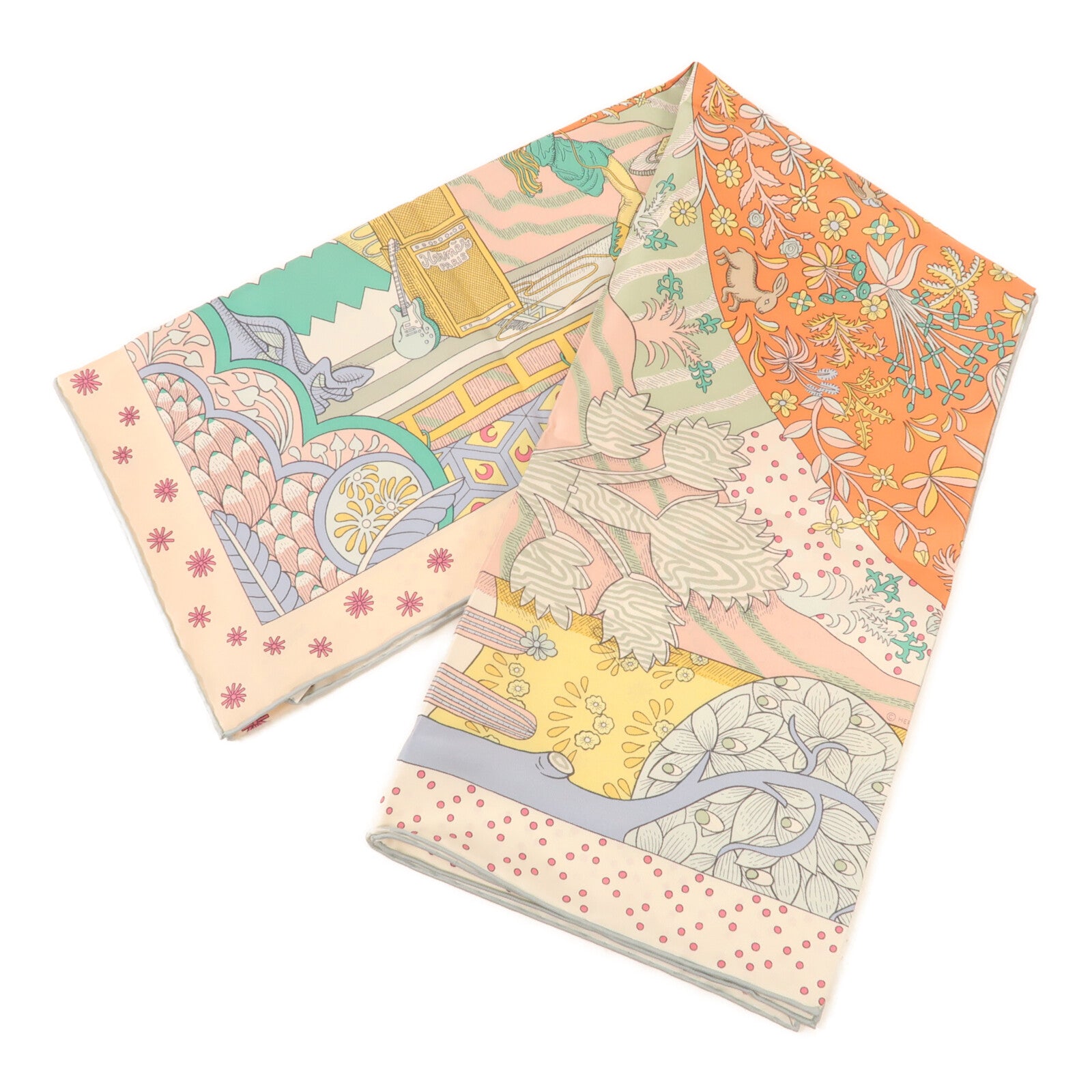 HERMES 【萬聖節商品】絲質Carre 90絲巾