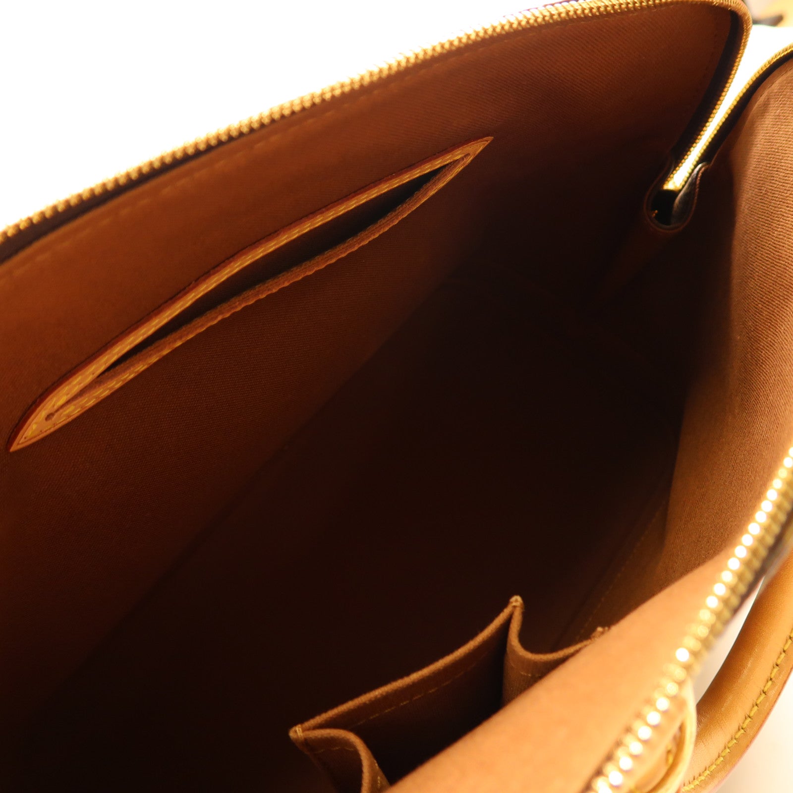 LOUIS VUITTON Monogram Alma PM金扣手挽袋啡色