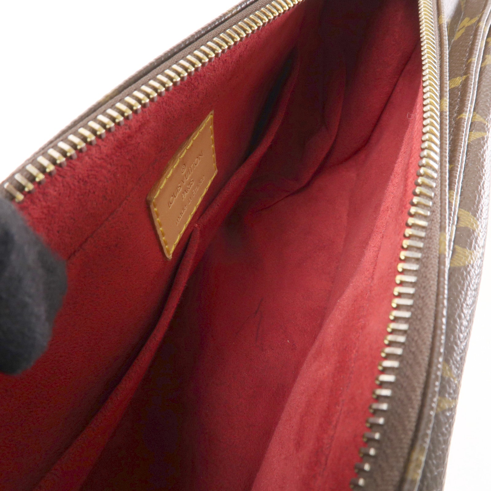 LOUIS VUITTON Monogram Viva Cite MM金扣肩背袋棕色
