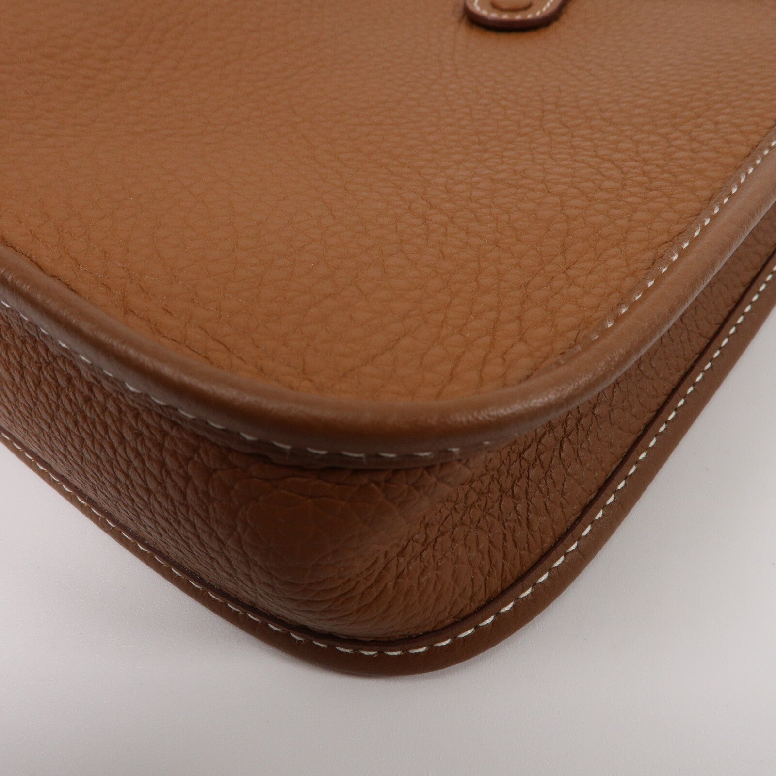 HERMES Clemence皮革Evelyne TPM肩背袋Gold