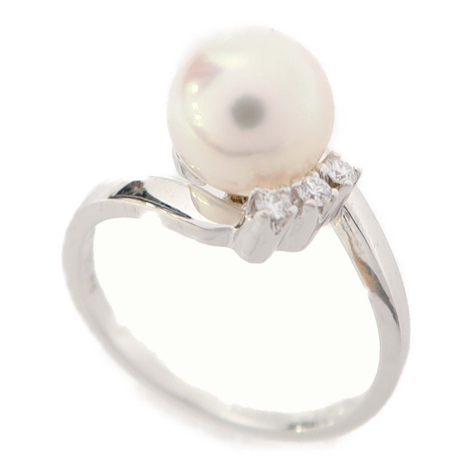 MIKIMOTO 18K白金Ring戒指US#5.25