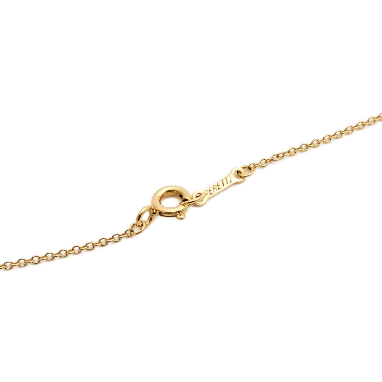 TIFFANY＆CO 18K黃金Elsa Peretti Cross Pendant項鍊