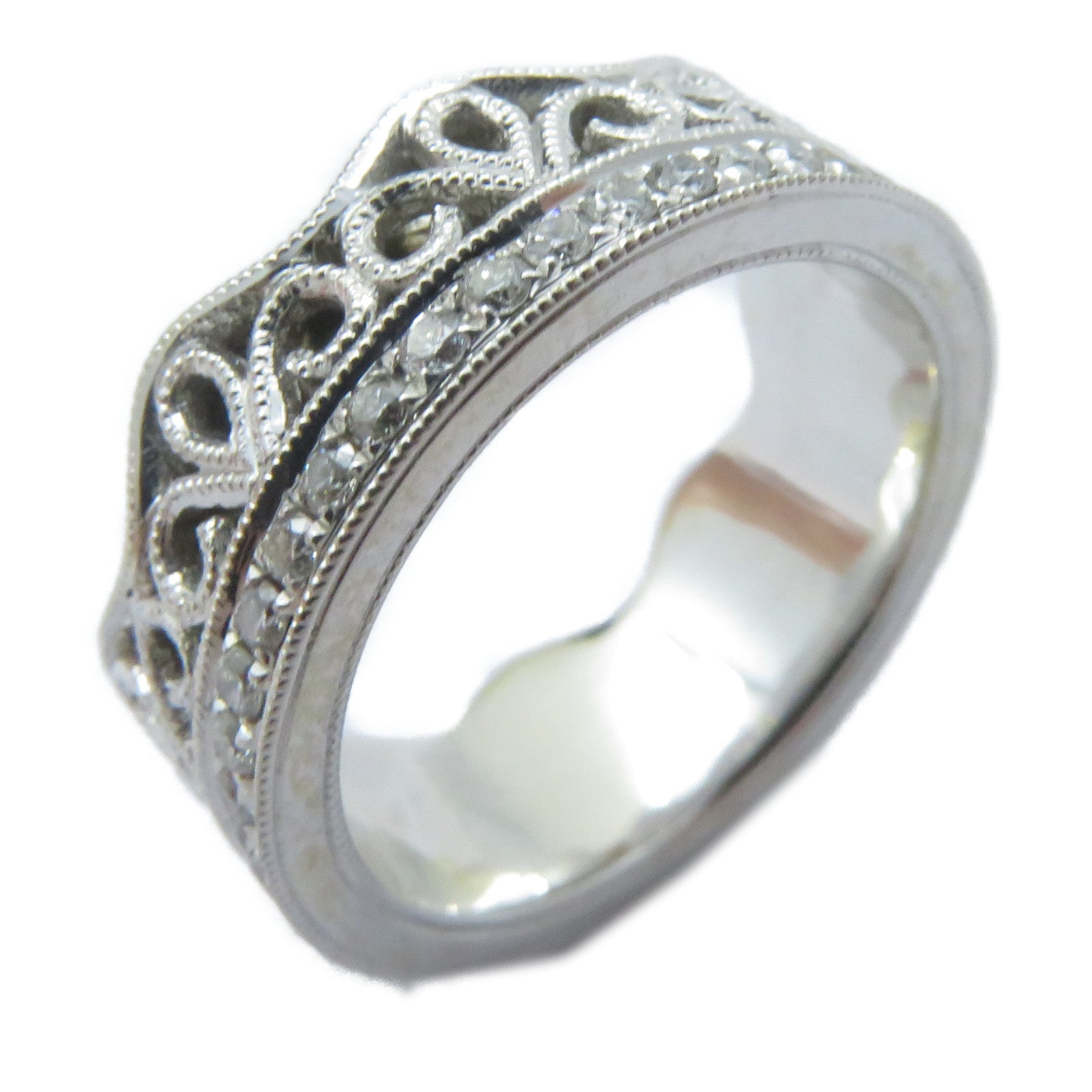 JEWELRY 【激減優惠】18K白金Diamond Ring鑽石戒指US#3.5