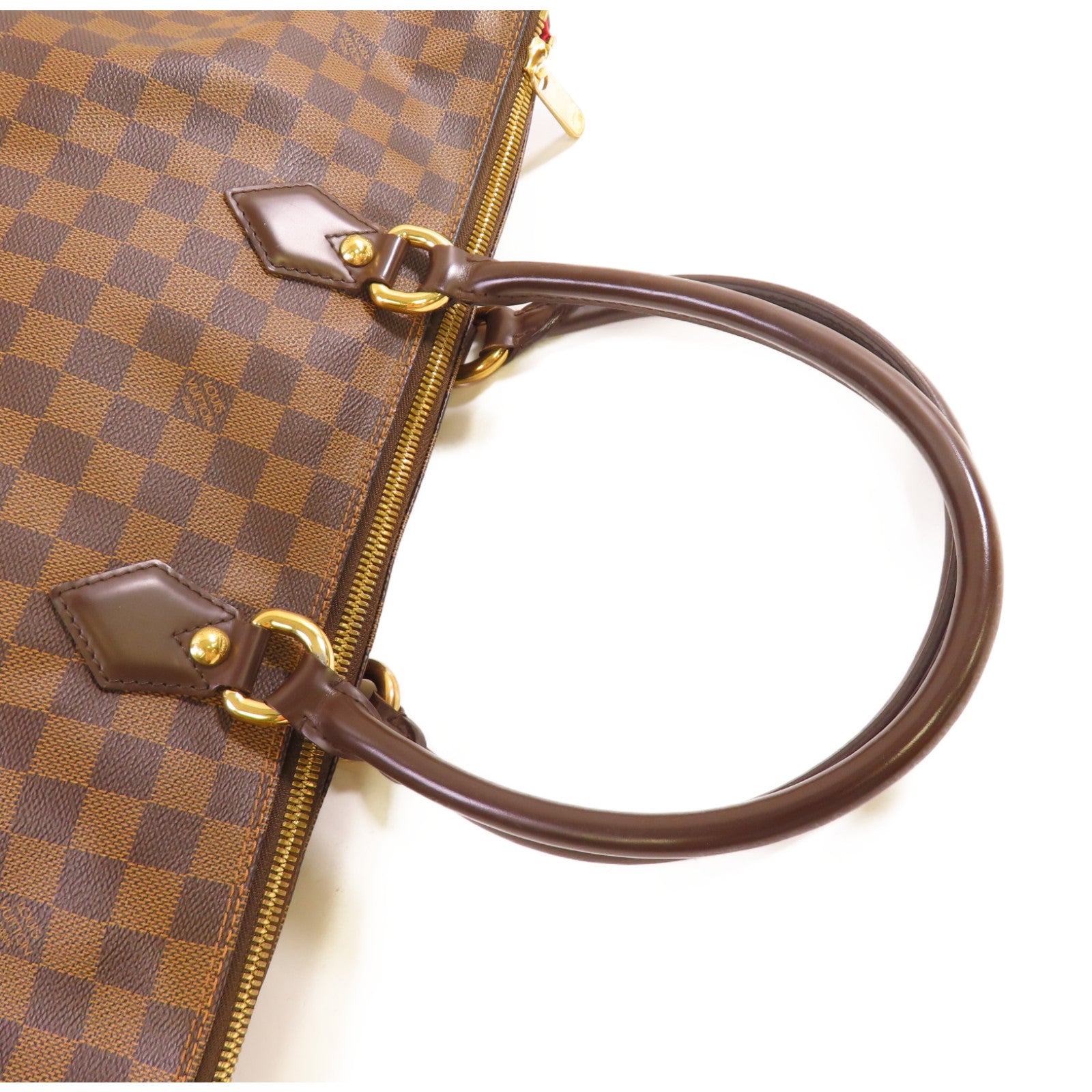 LOUIS VUITTON 【激減優惠】Damier Ebene Saleya PM Tote Bag金扣手挽肩背兩用袋啡色