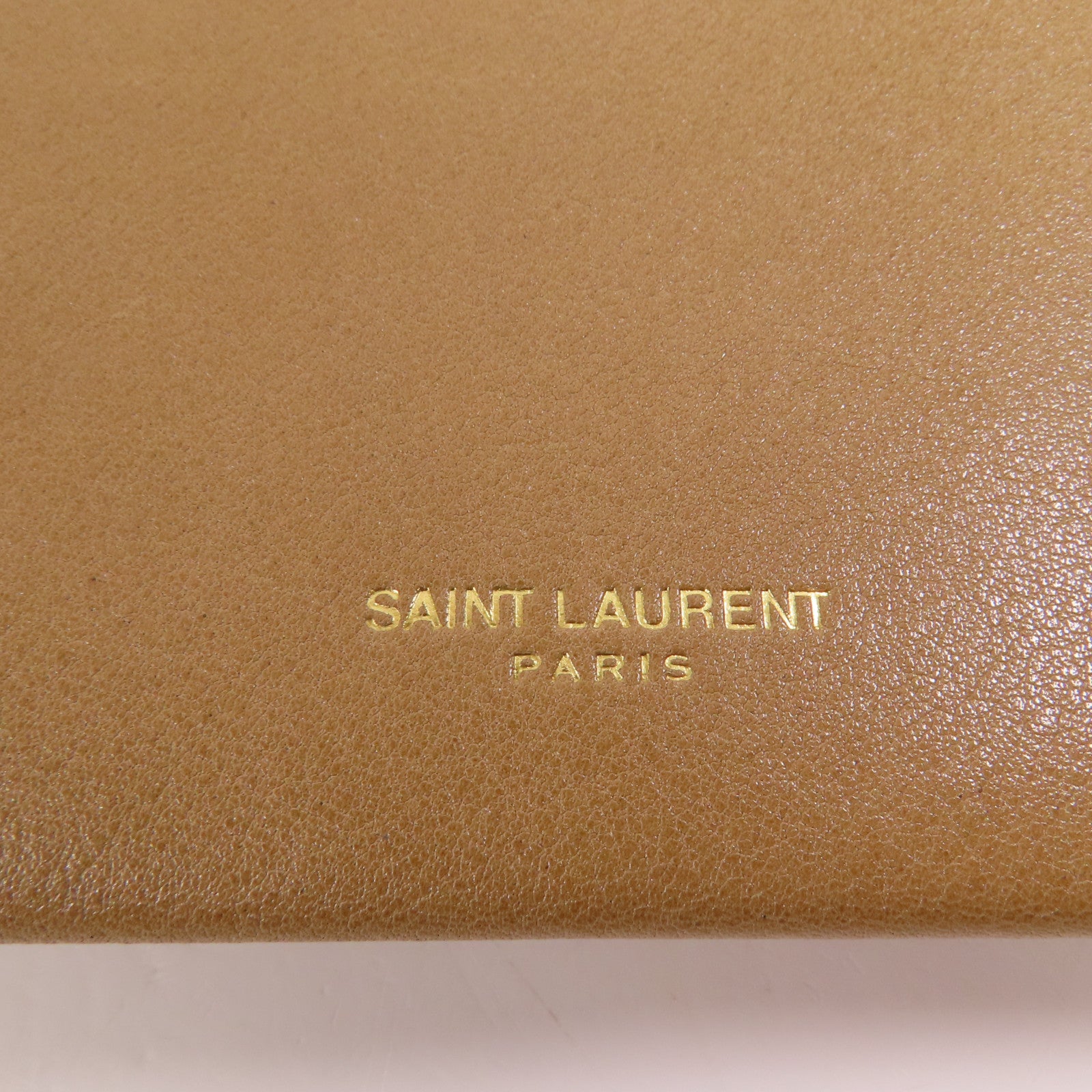 SAINT LAURENT 牛皮皮革Letter Large Wallet金扣長錢包