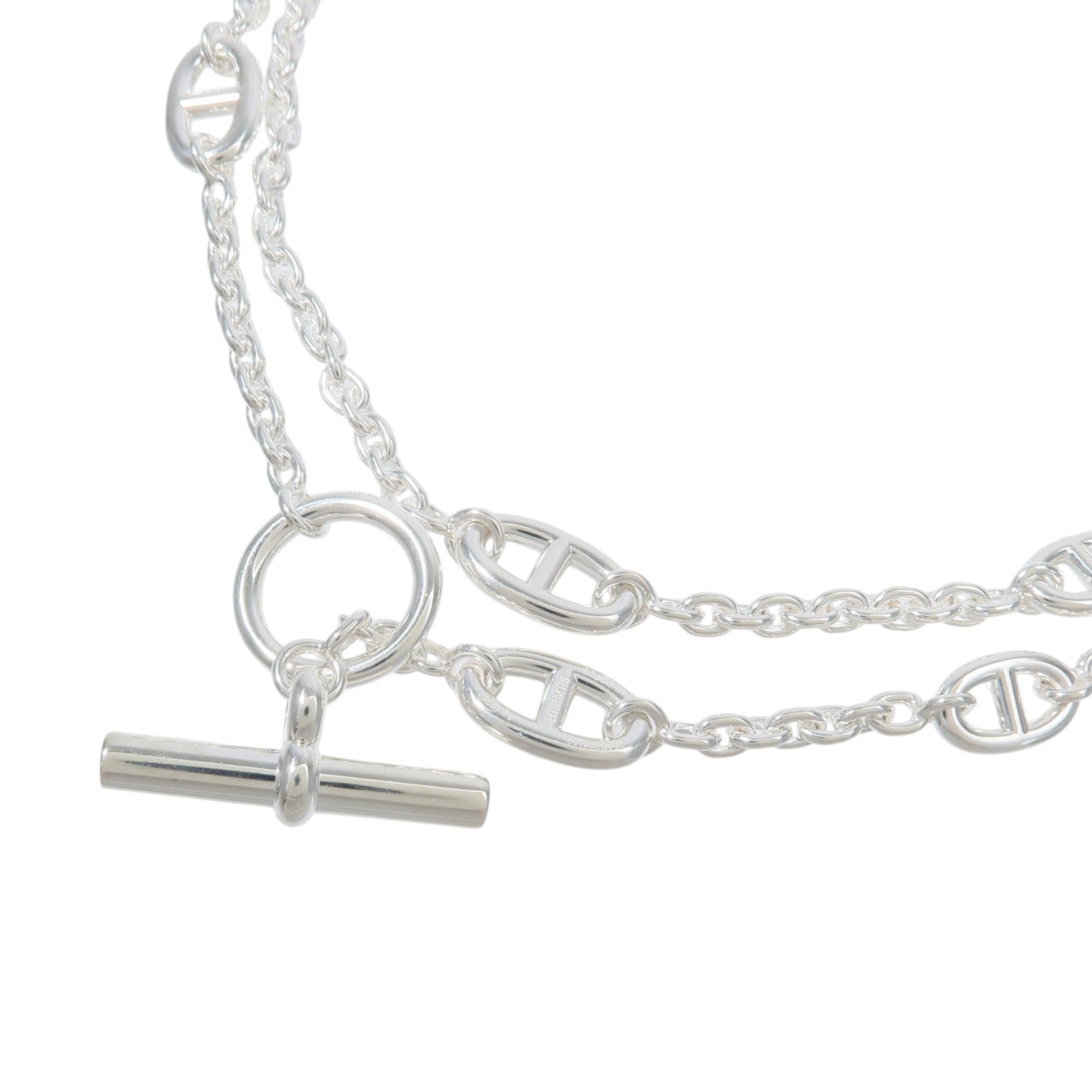 HERMES 925純銀Farandole Long Necklace 160cm項鍊