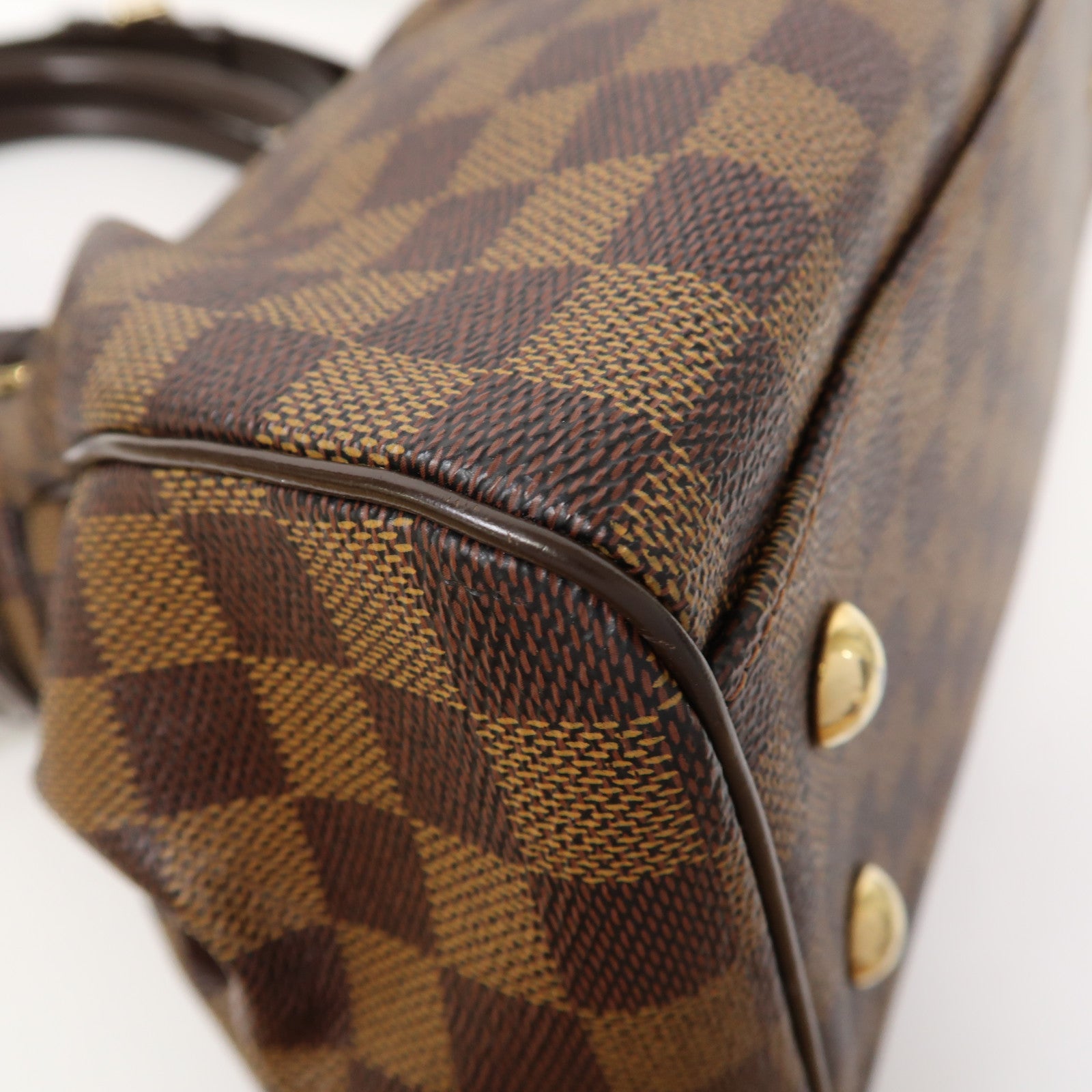 LOUIS VUITTON 【激減優惠】Damier Ebene Trevi PM金扣手挽肩背兩用袋啡色