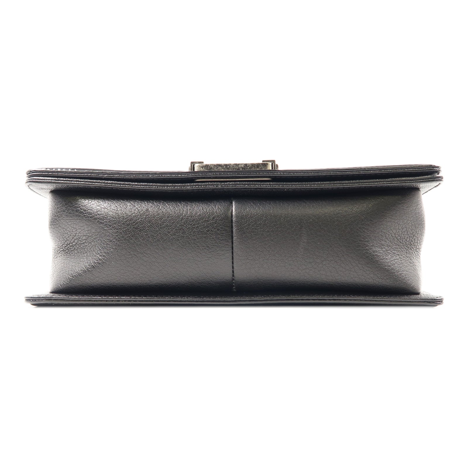 CHANEL (PRICE DOWN) Quilted CC SHW Chanel Boy Chain Shoulder Bag Calfskin Leather Black