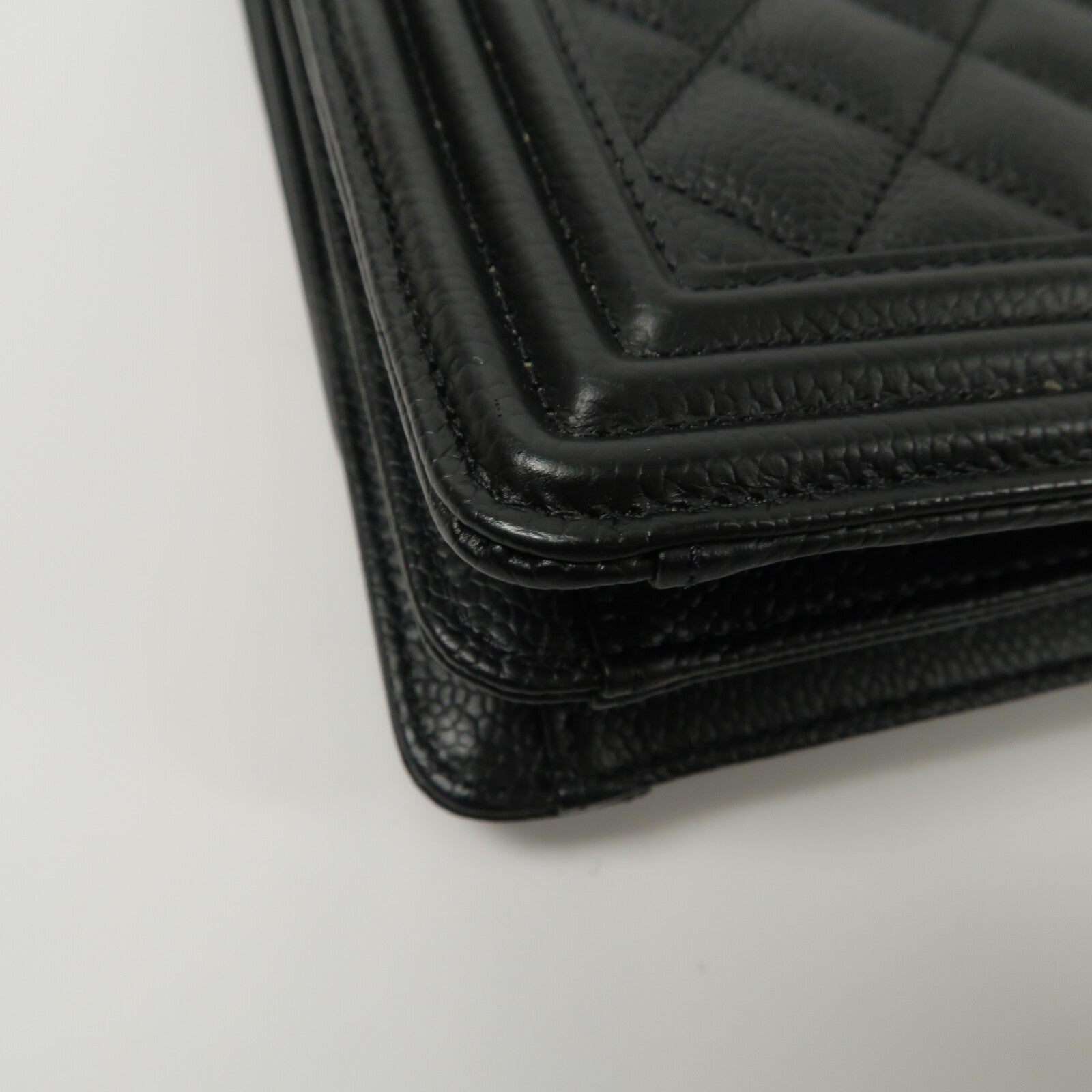 CHANEL 牛皮皮革North Souuth Boy鏈帶肩背袋