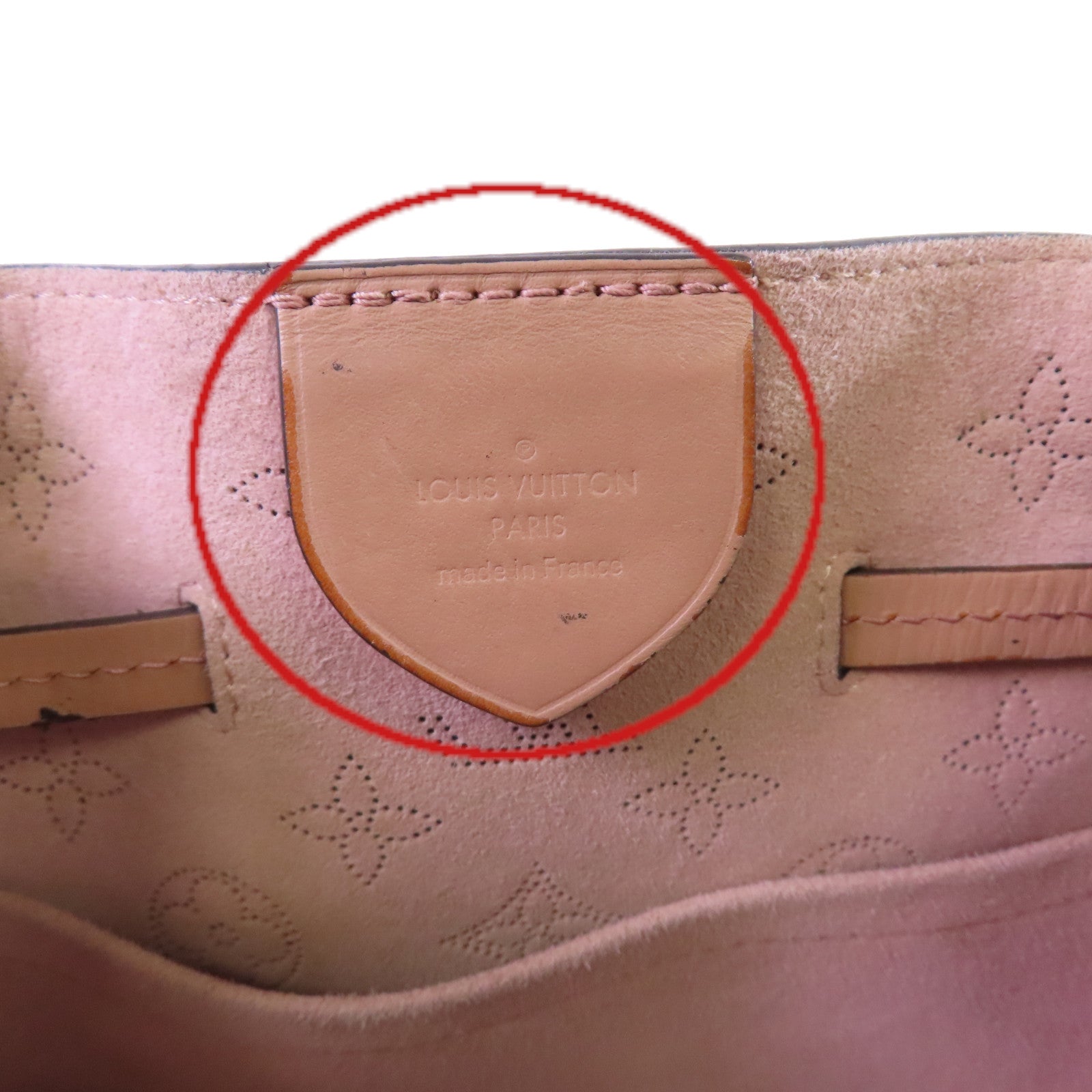 LOUIS VUITTON 【激減優惠】Monogram Mahina Girolata 2Way Bag銀扣手挽肩背兩用袋粉紅色
