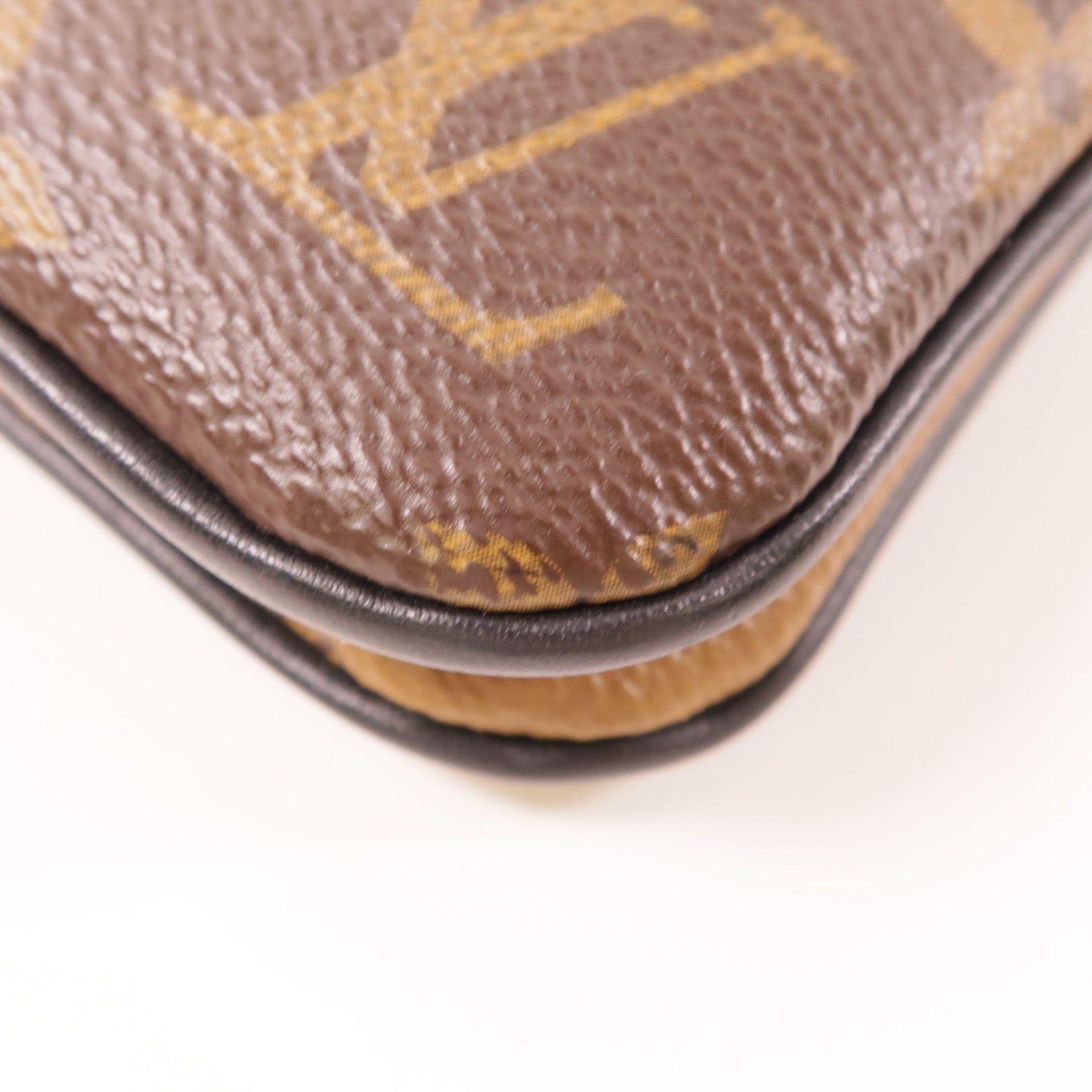 LOUIS VUITTON Monogram Double Zip Pochette金扣肩背袋