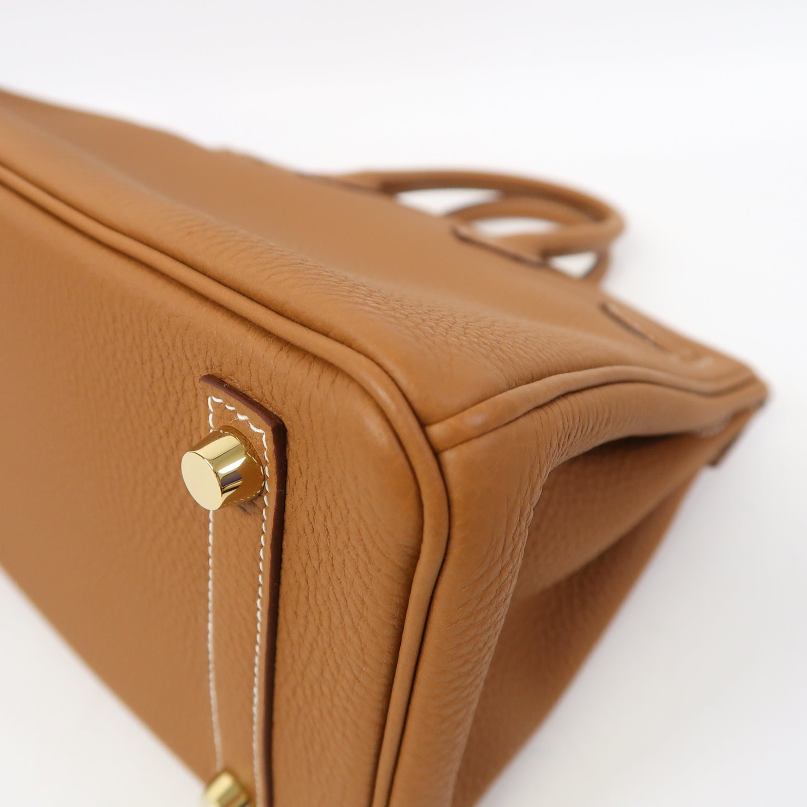 HERMES Togo皮革Birkin 25金扣手挽袋經典駝色