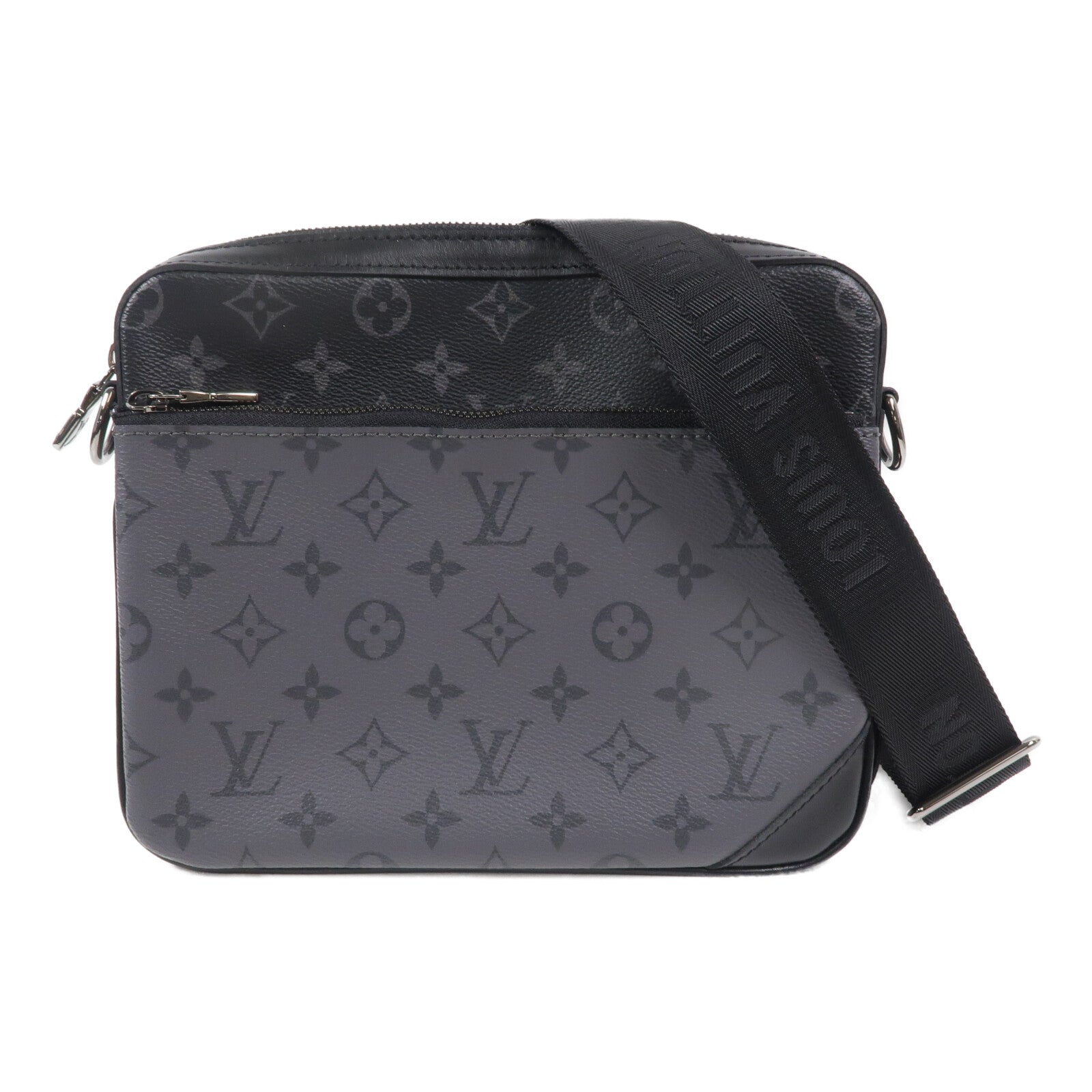 LOUIS VUITTON Monogram Eclipse Reverse Trio Messenger肩背袋