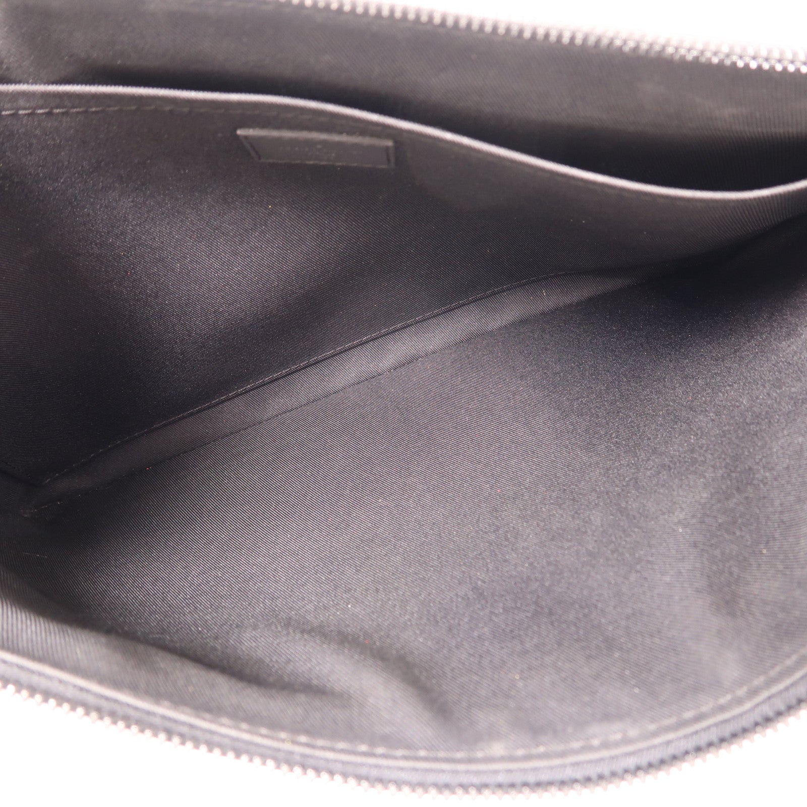 LOUIS VUITTON Monogram Shadow Pochette Discovery手拿包黑色