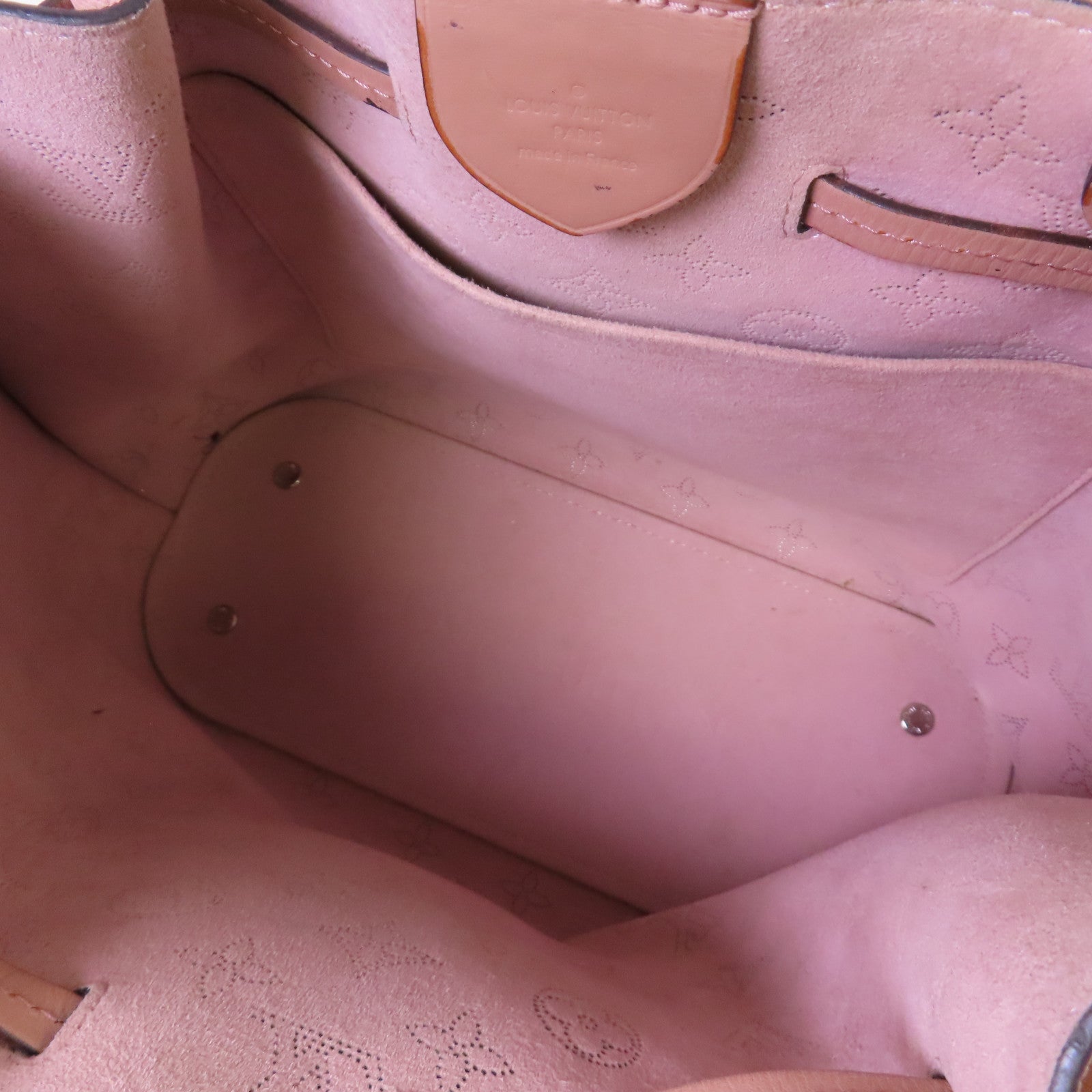 LOUIS VUITTON 【激減優惠】Monogram Mahina Girolata 2Way Bag銀扣手挽肩背兩用袋粉紅色