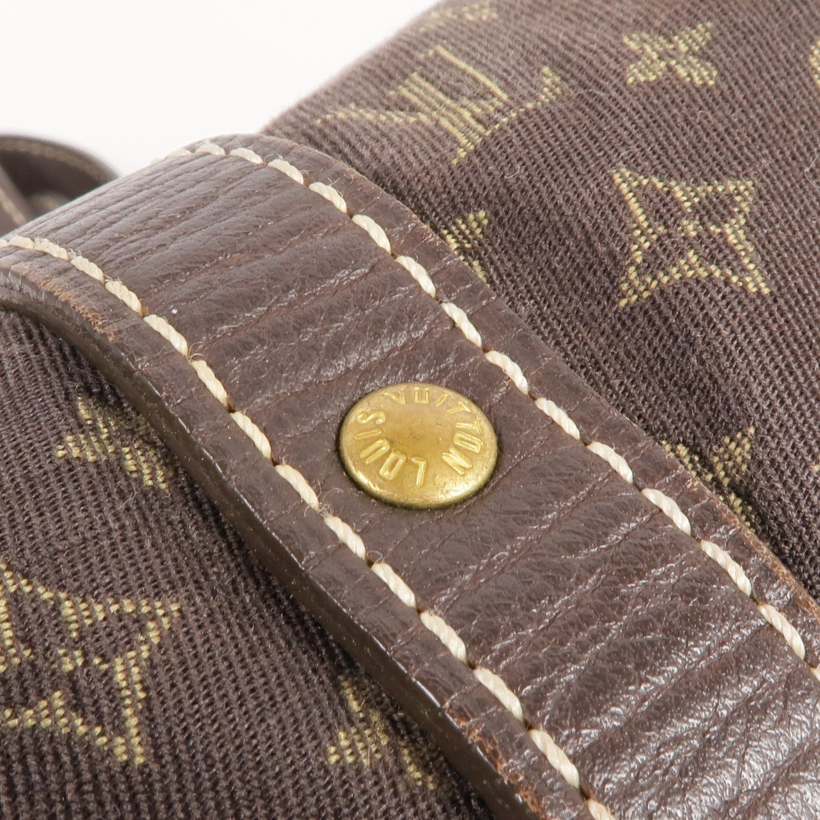 LOUIS VUITTON Monogram Mini Lin Saumur 30金扣肩背袋