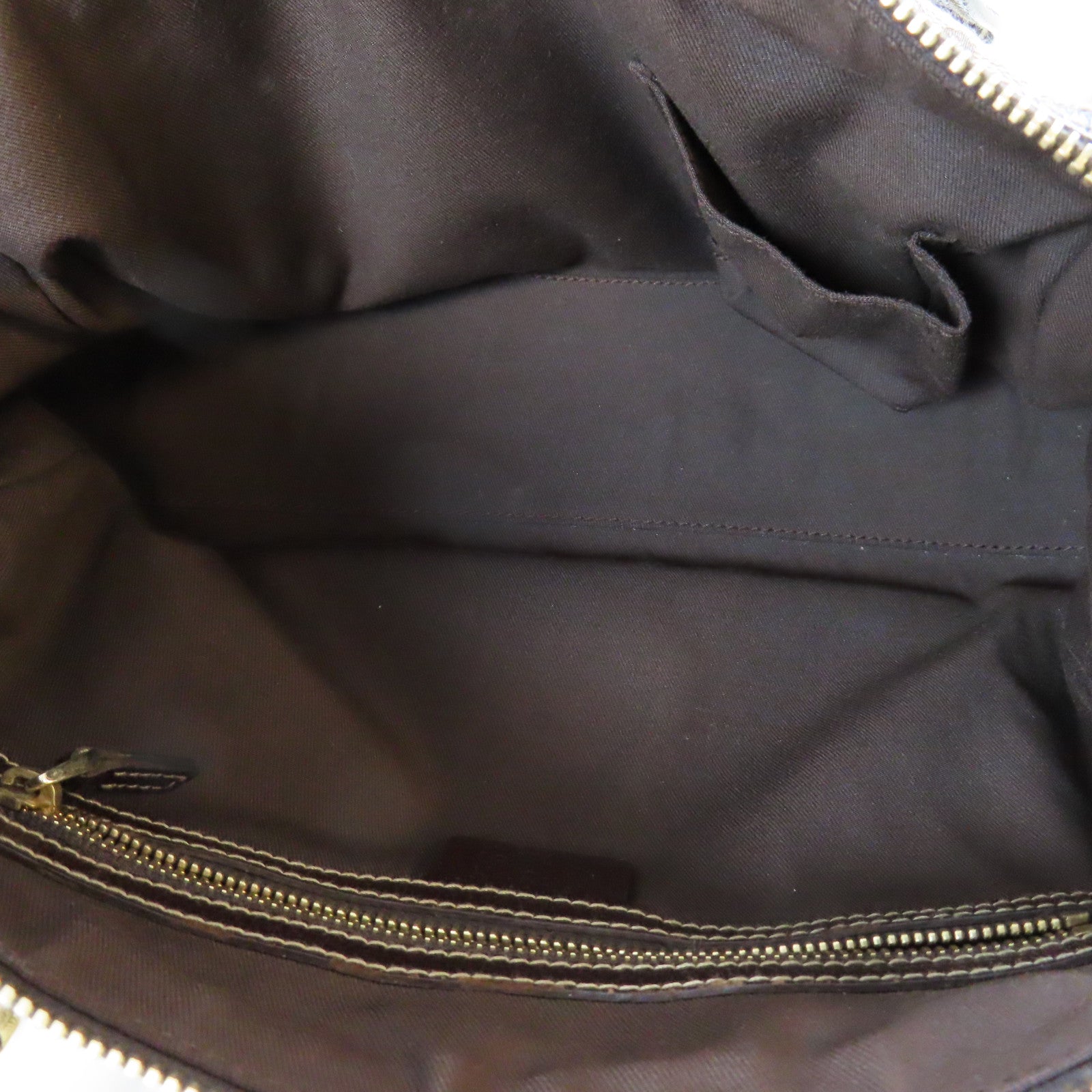 GUCCI 帆布Shoulder Bag金扣肩背袋啡色