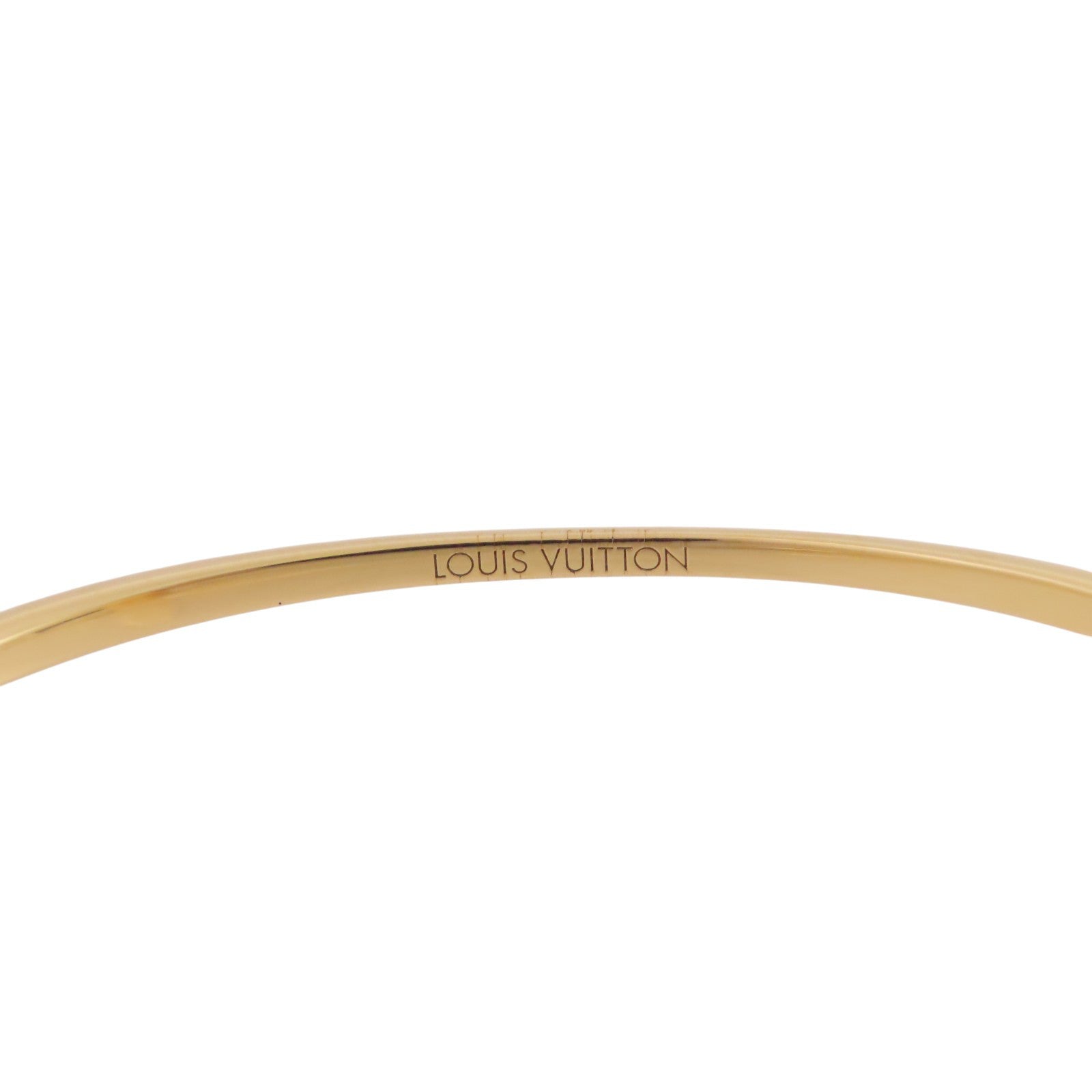 LOUIS VUITTON 金屬Rigid Louisette Bangle金扣手鐲