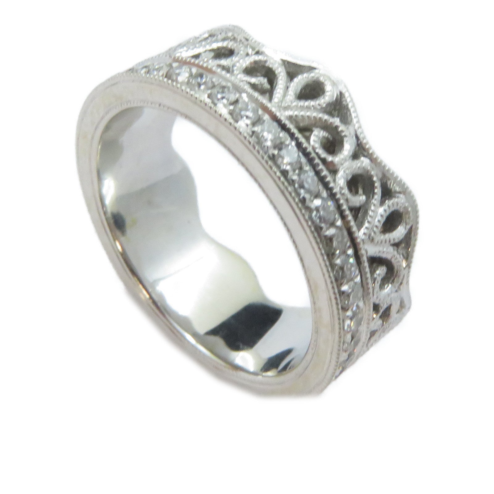 JEWELRY 【激減優惠】18K白金Diamond Ring鑽石戒指US#3.5