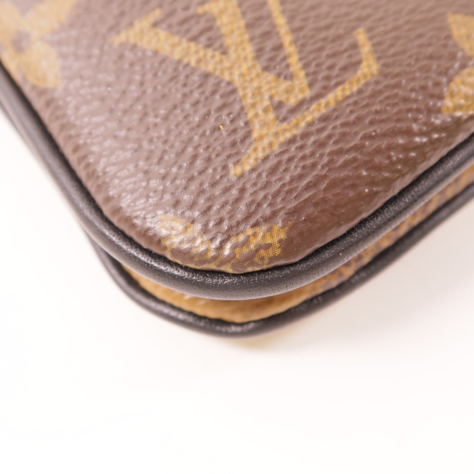 LOUIS VUITTON Monogram Double Zip Pochette金扣肩背袋