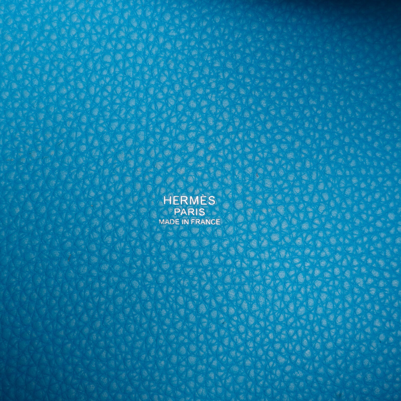 HERMES Clemence皮革Picotin MM扣手挽袋Bleu Frida/Rose Mex