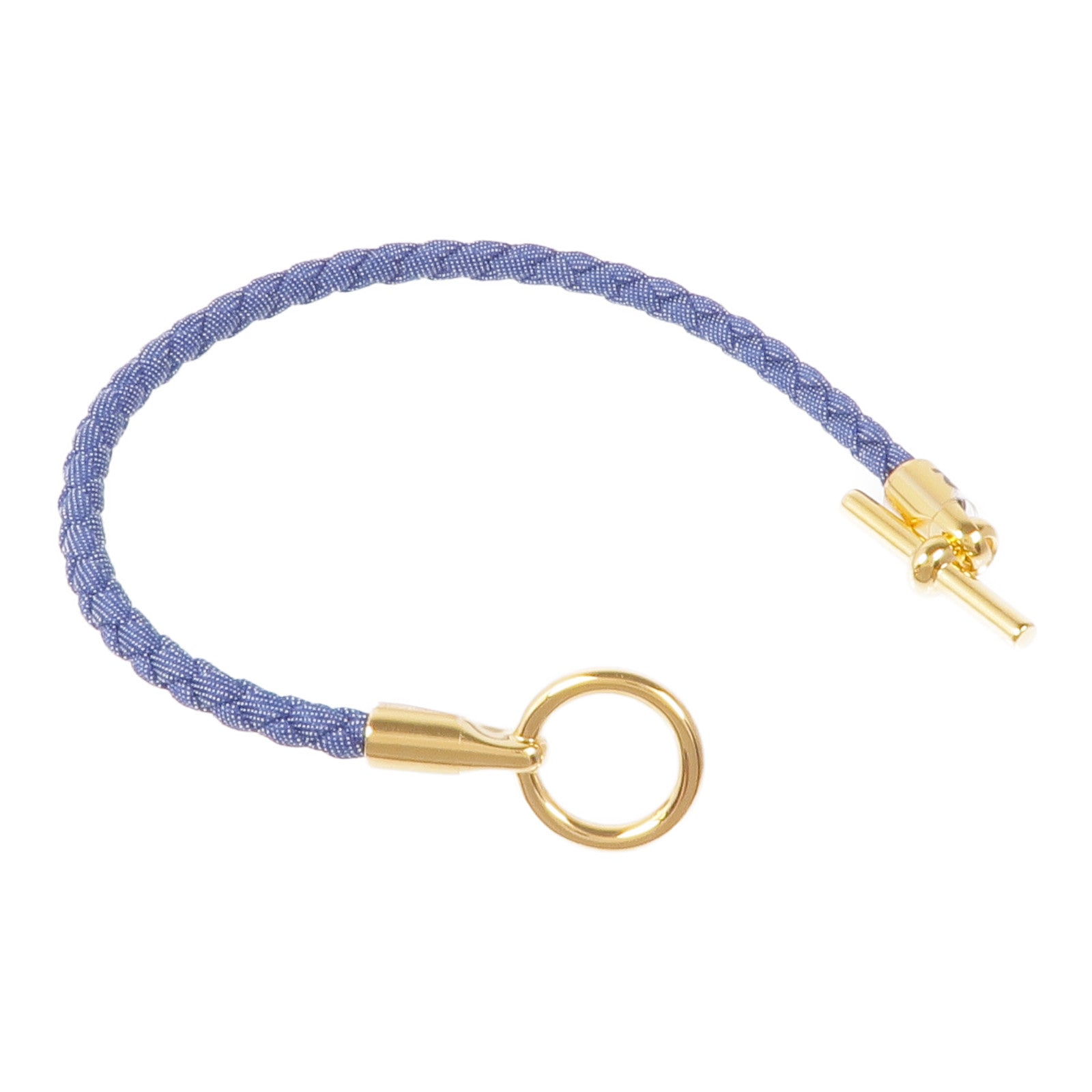HERMES 牛仔布Glenan H Jean Bracelet金扣手帶