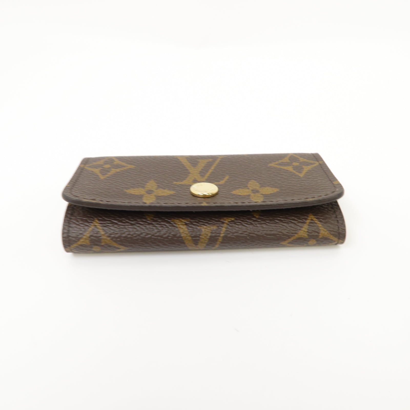LOUIS VUITTON Monogram Key Holder金扣鑰匙套啡色